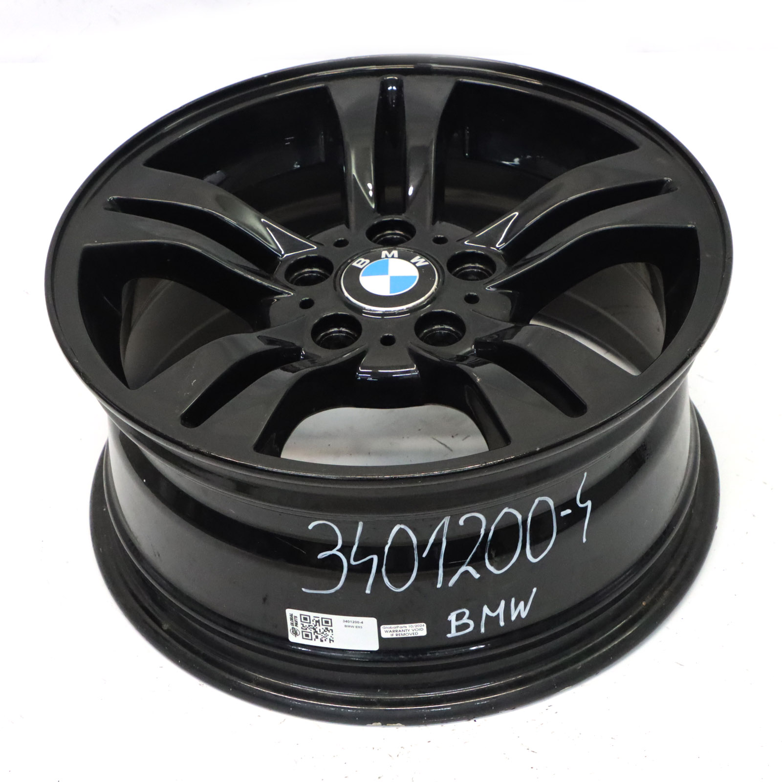 BMW X3 E83 Schwarz Leichtmetallfelge 17" Doppelspeiche 112 8J ET:46 3401200