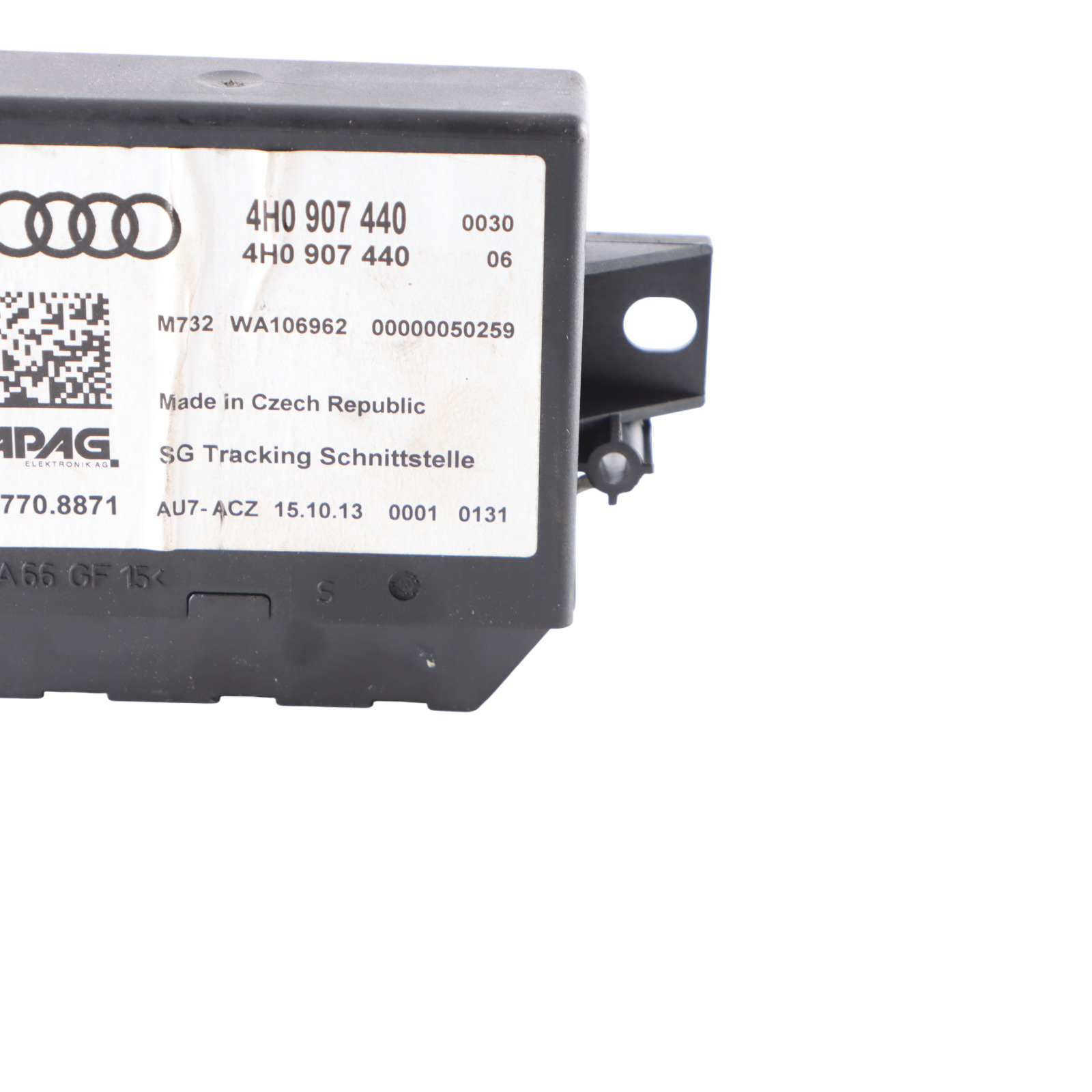 Audi RS6 C7 GPS Tracking Location Control Unit Module Locator 4H0907440