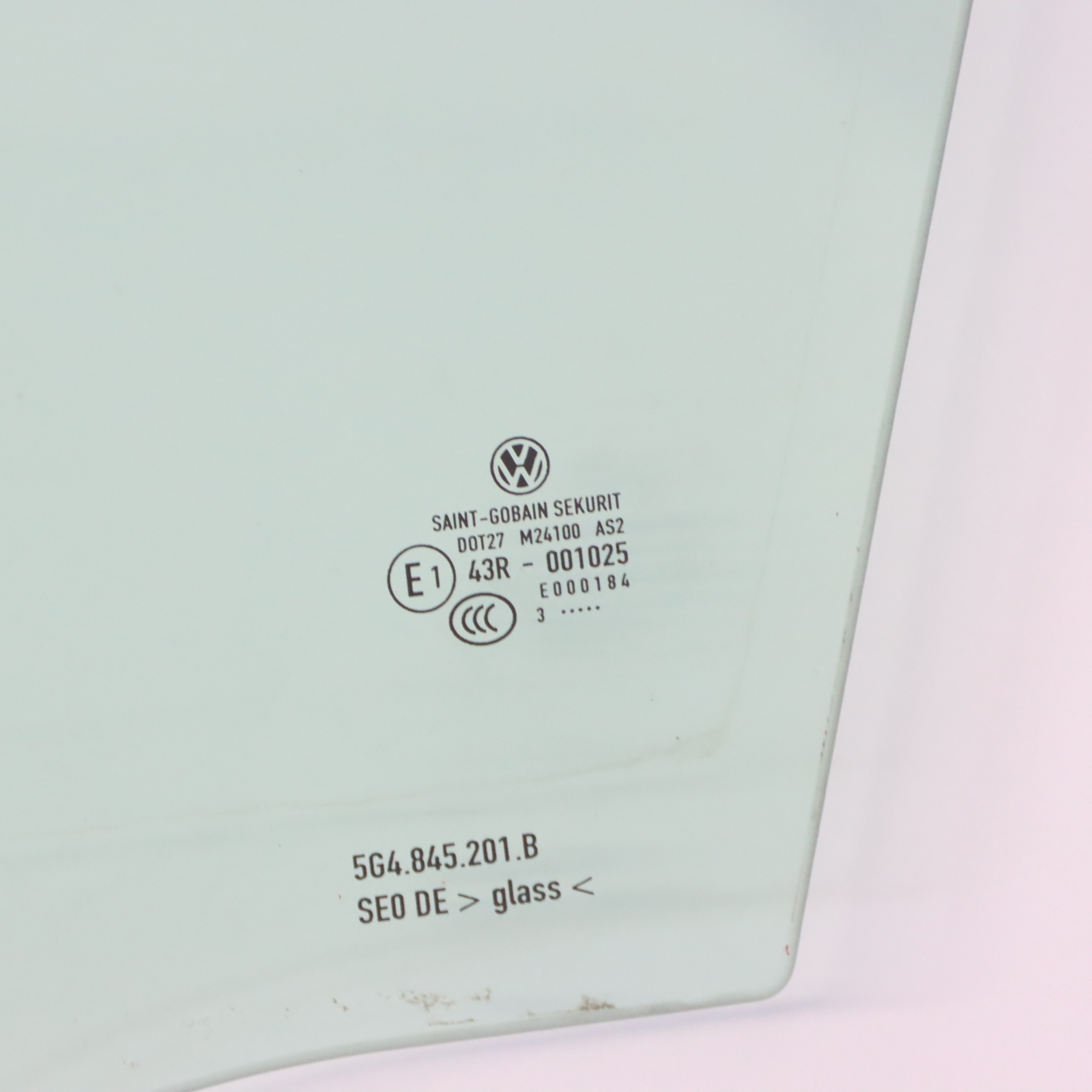 Volkswagen Golf 7 5G 2 Türfenster Glas AS2 Vorne Links 5G3845201B