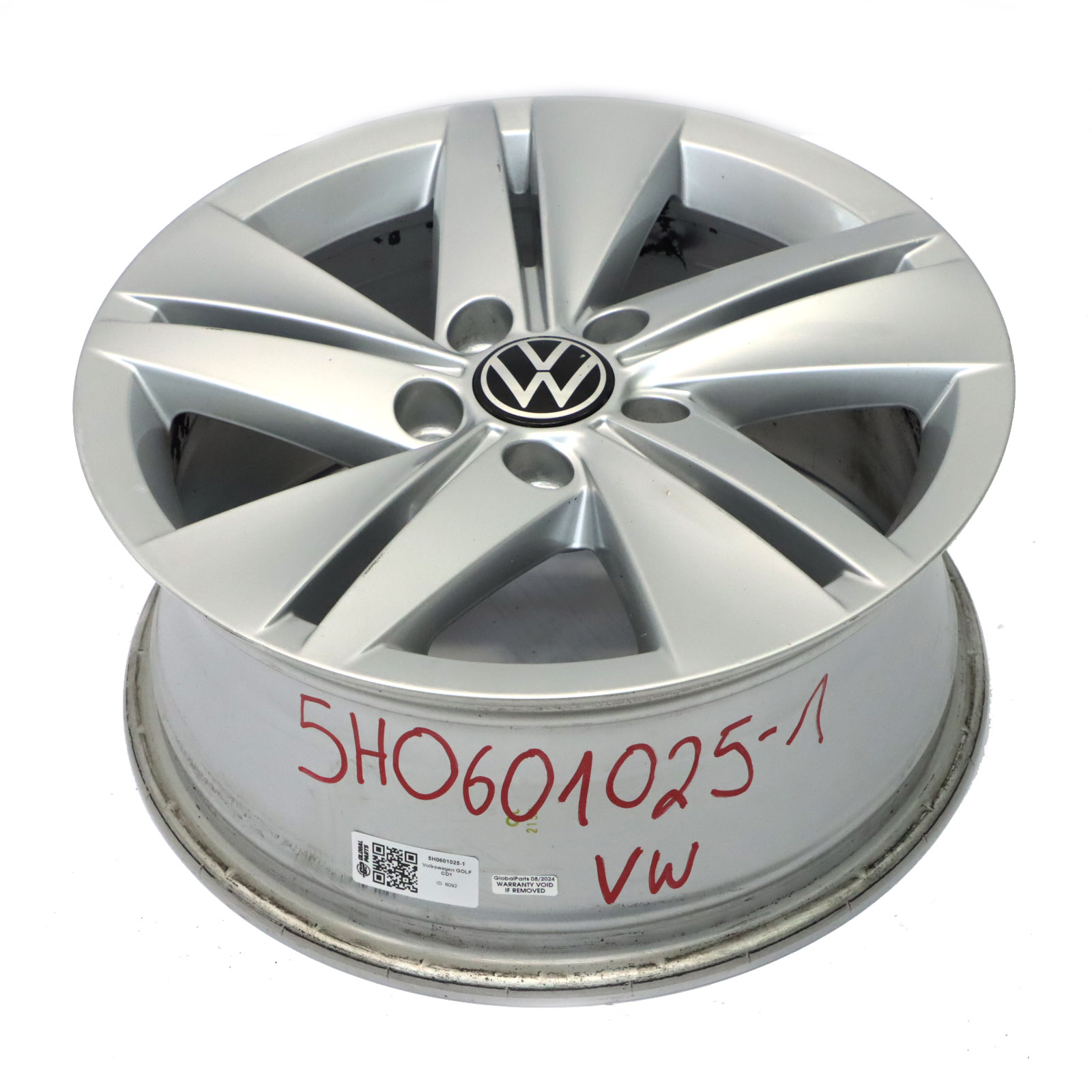 VW Volkswagen Golf Mk8 Felga Aluminiowa Srebrna 16" ET:48 7J 5H0601025