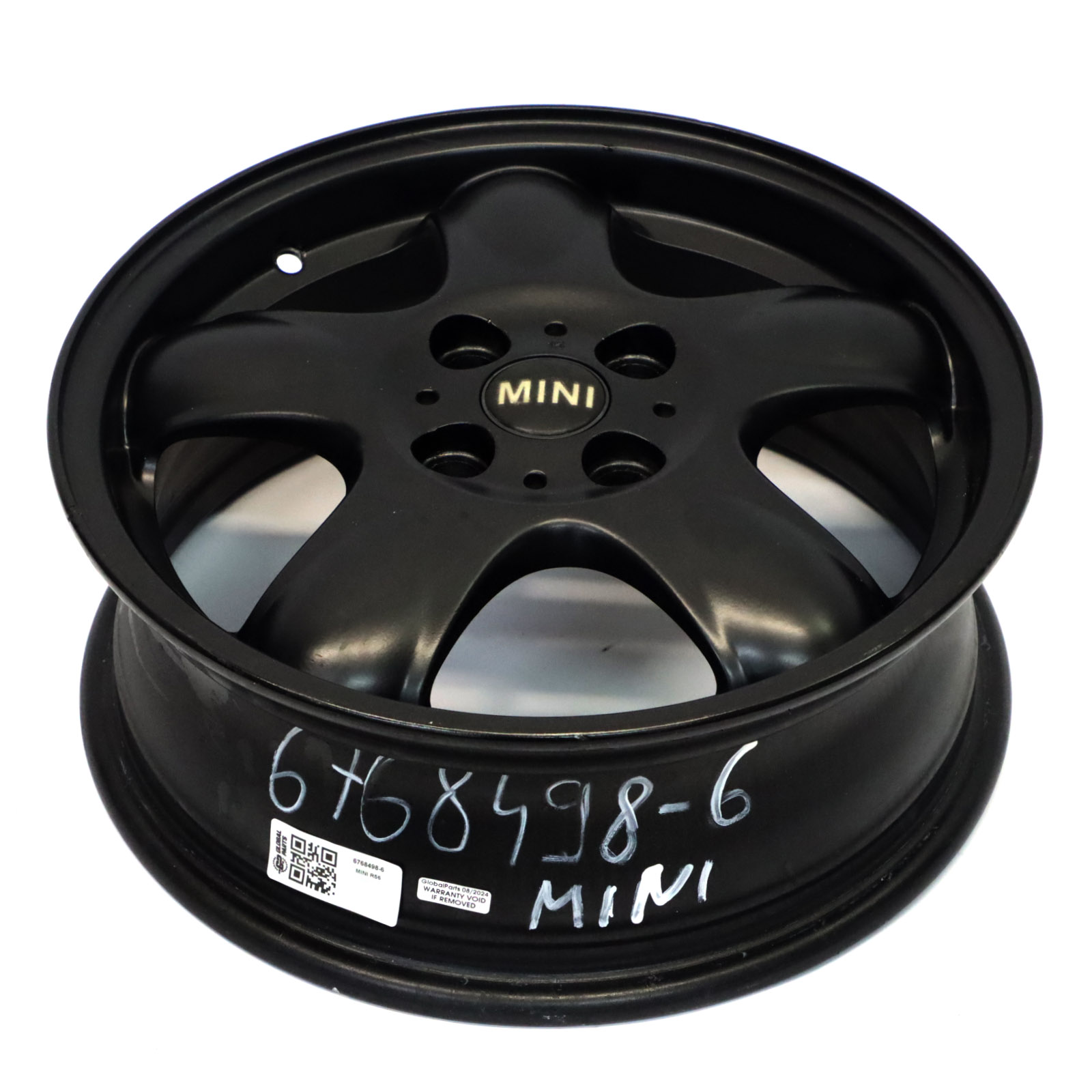 Mini Cooper R50 R56 Felgen Alufelge Schwarz 15" 5 Star Spooler 100 6768498