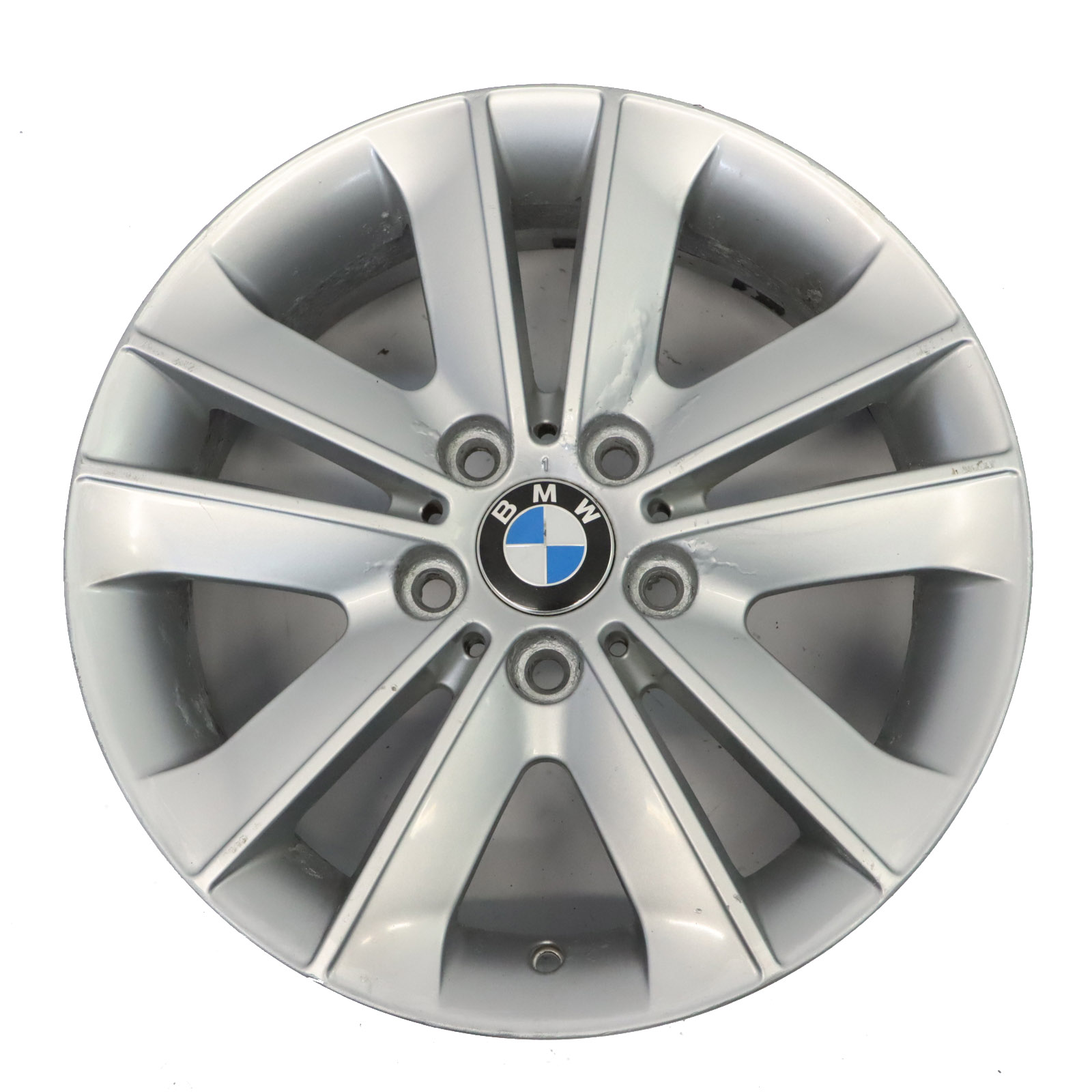 BMW E81 E82 E87 E88 Silber  Alu Felge Alufelge 17" V-Speiche 141 7J ET:47