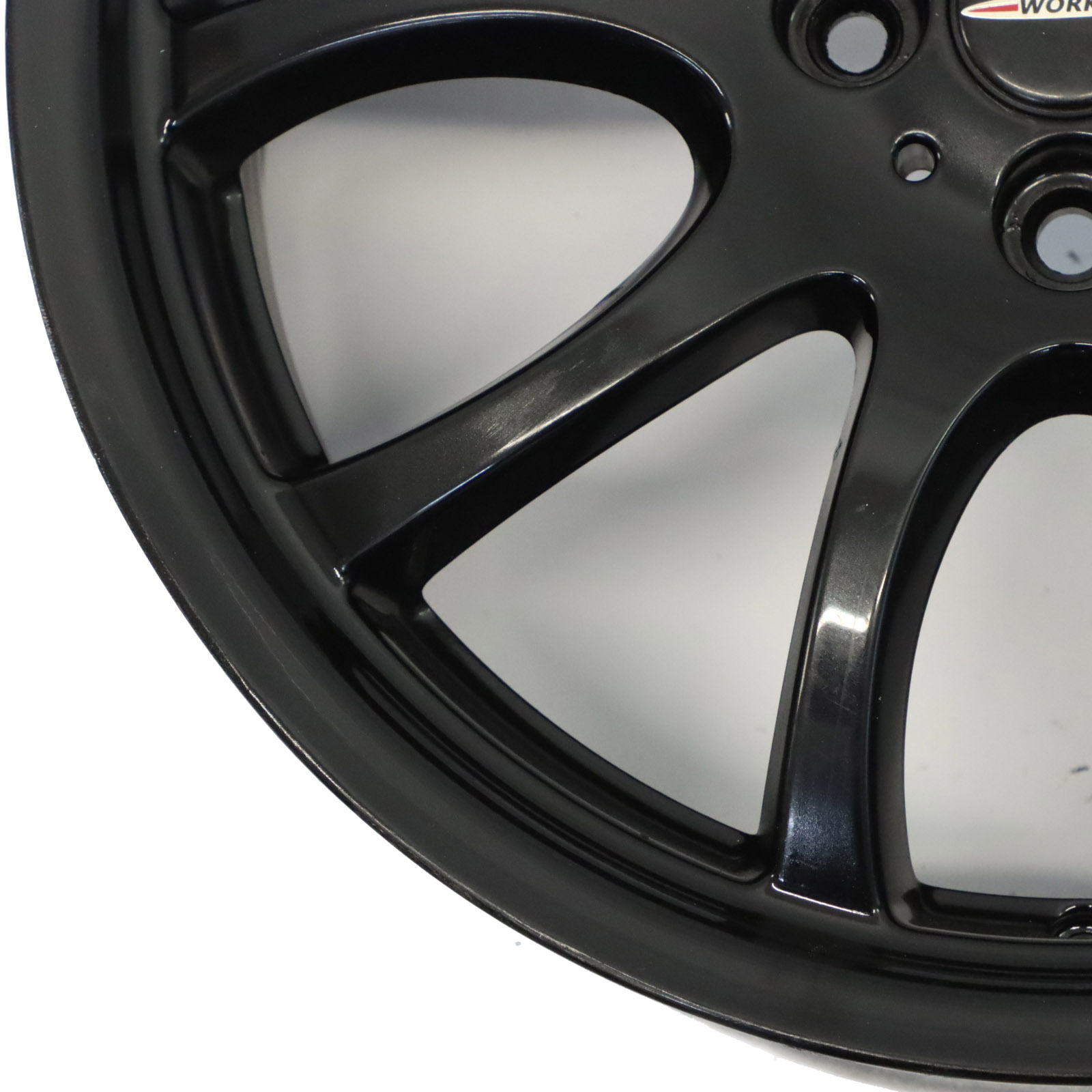 Mini R50 R56 John Cooper Works JCW Jante alliage noire 18" à double rayon