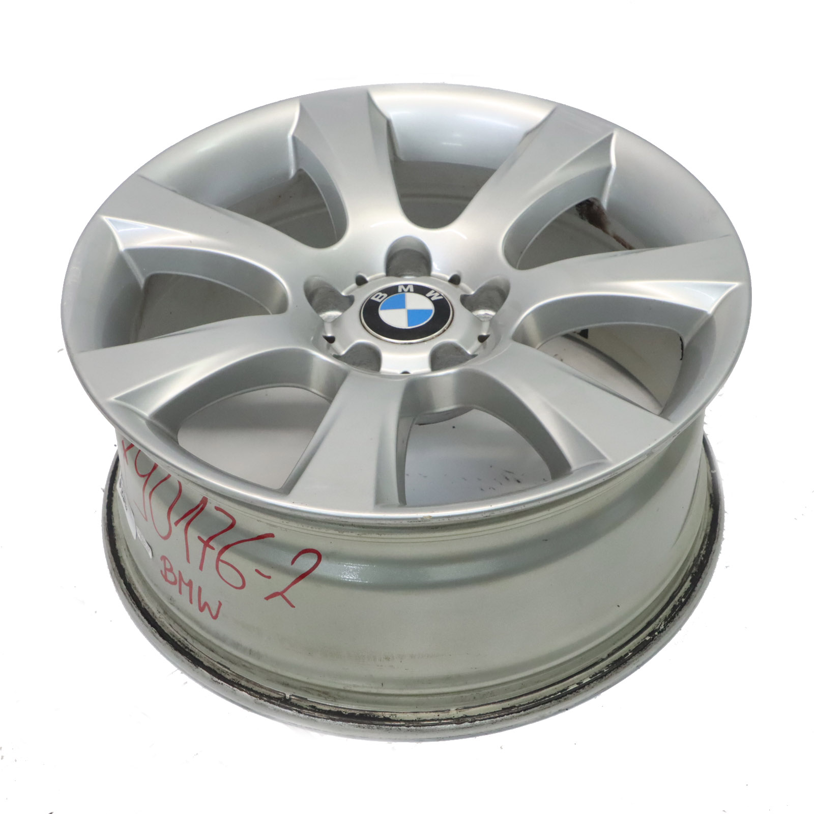 BMW F10 F11 F12 Silver Wheel Alloy Rim Star Spoke 330 8J 18" ET:30 6790176