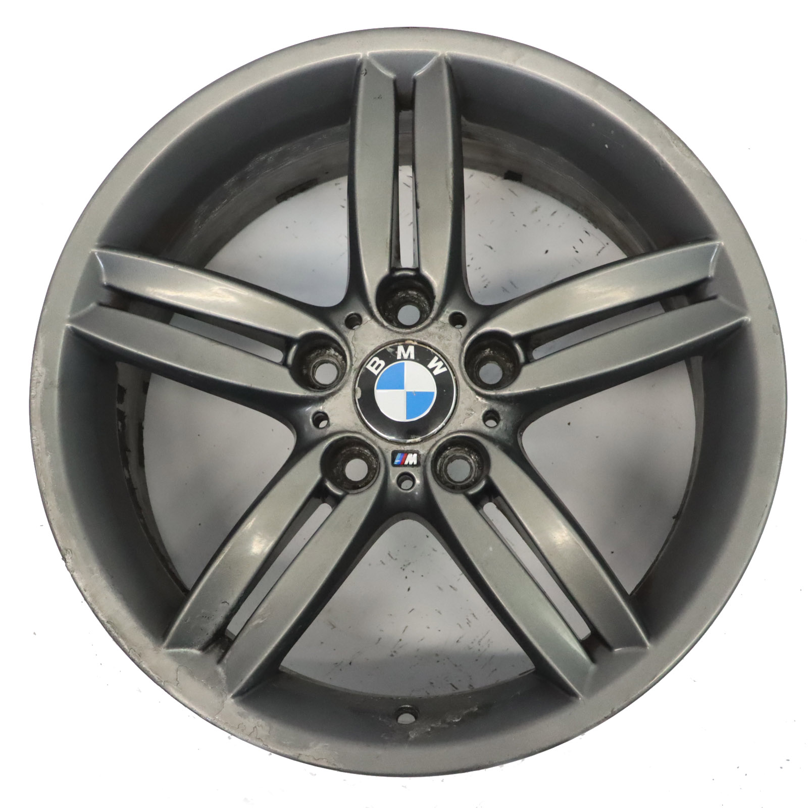 BMW E81 E87 Hinten Grau Leichtmetallfelge 18" 8,5J M Doppelspeiche 208 7839305