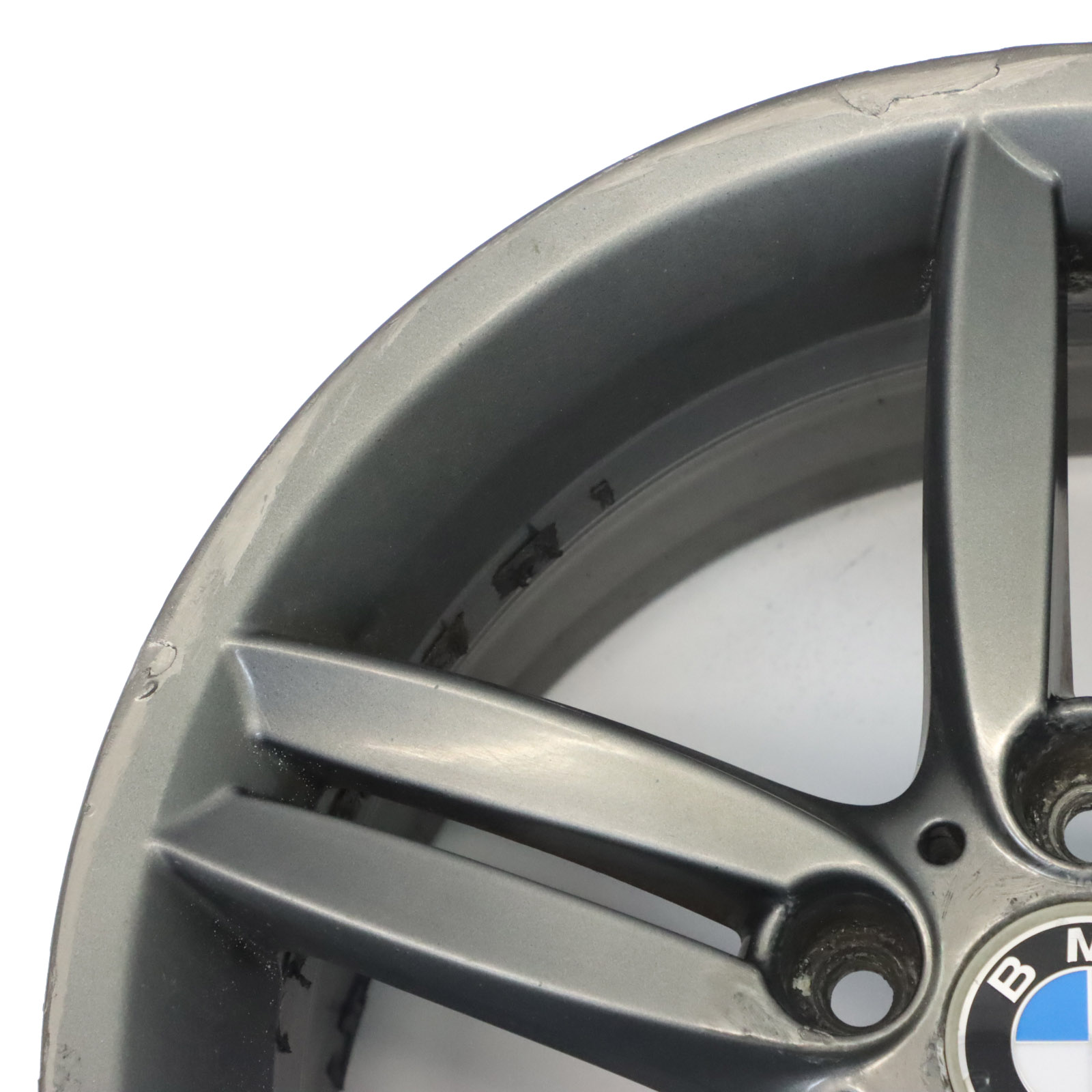 BMW E81 E87 Hinten Grau Leichtmetallfelge 18" 8,5J M Doppelspeiche 208 7839305