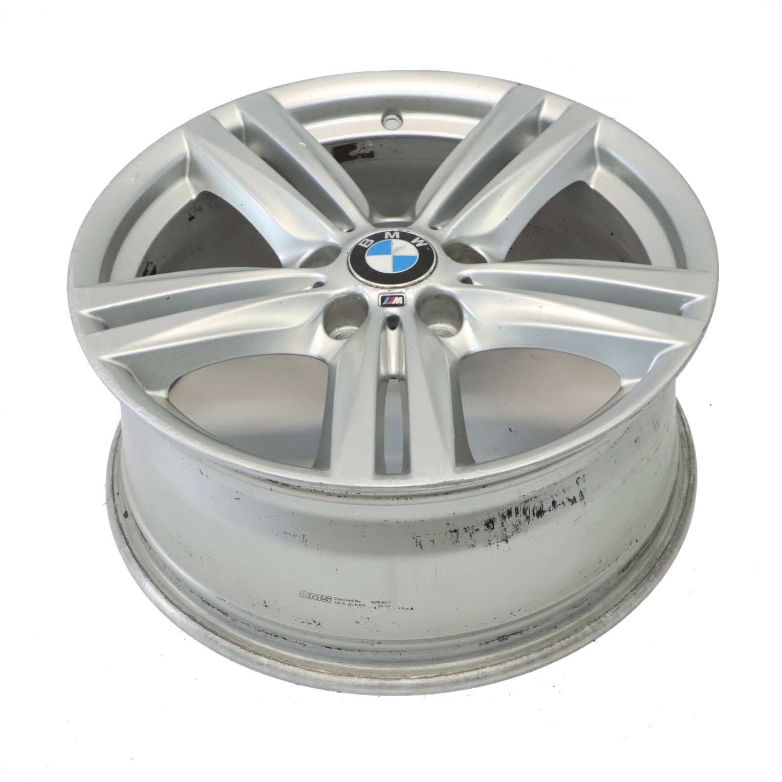 BMW F20 F21 Srebrna Felga Aluminiowa 18" 8J ET:52 7845853 M Star Spoke 386