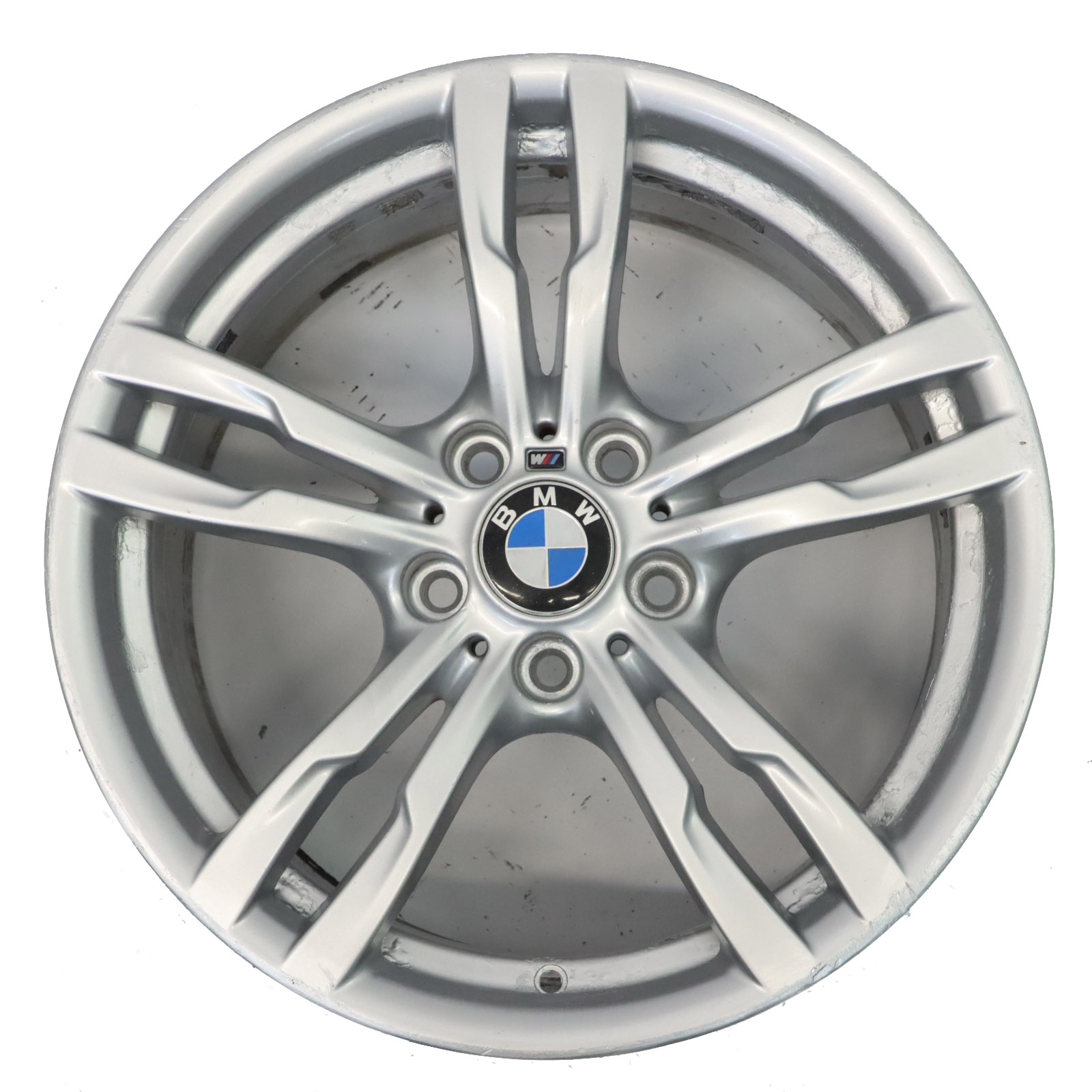 BMW F30 F31 F32 Silberne Leicht Metall Felge 18" 8J ET:34 7846778