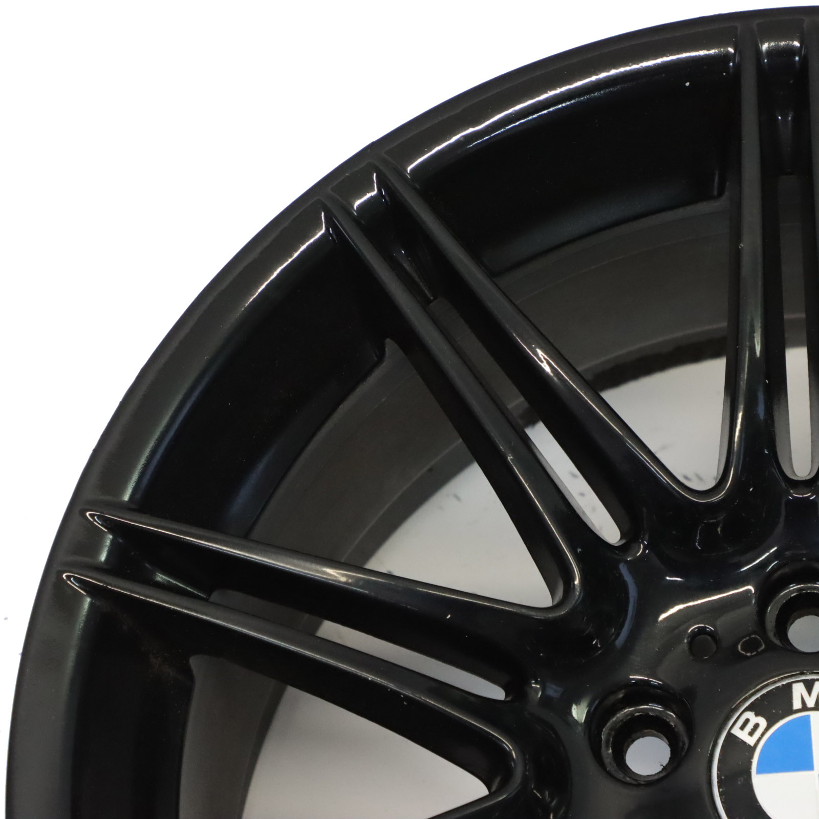 BMW E90 E91 Schwarz Hinten Alu Felge Alufelge 19" M Double Spoke 225 9J ET:39