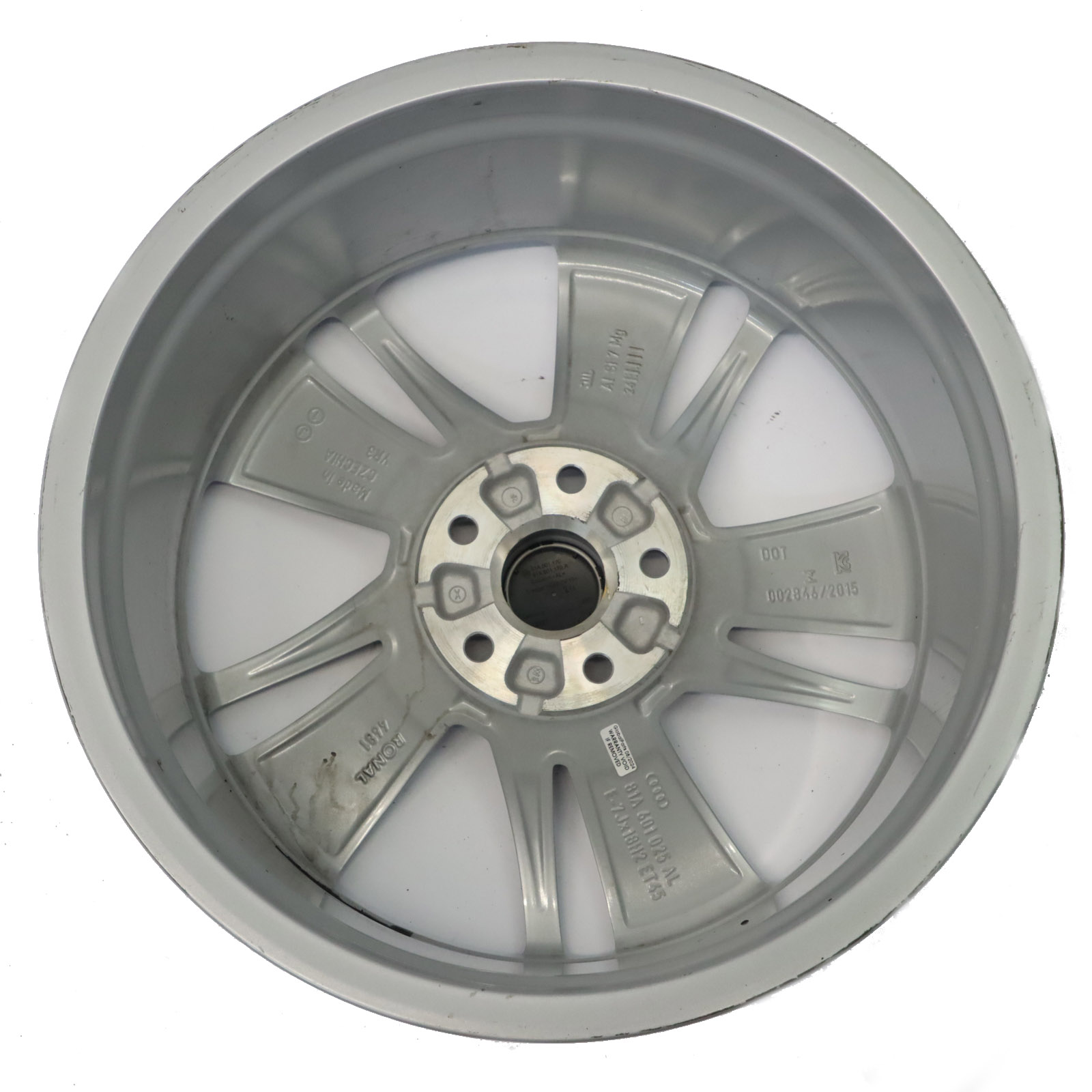 Audi Q2 GA Silver Alloy Wheel Rim 18" ET:45 7J 81A601025AL