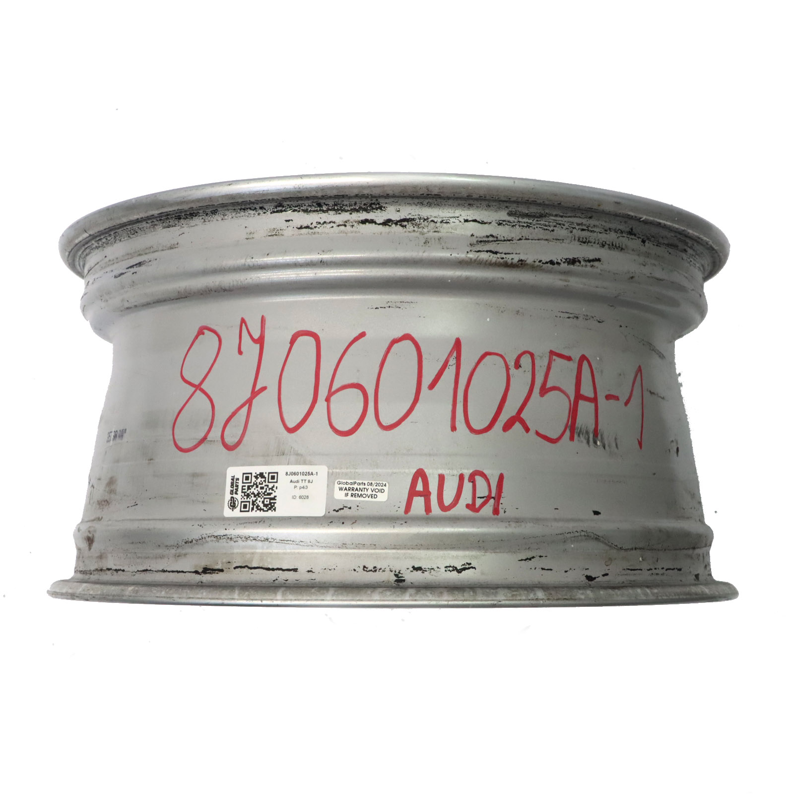 Audi TT Silber Leicht Metall Felge 17" ET:50 8,5J 8J0601025A