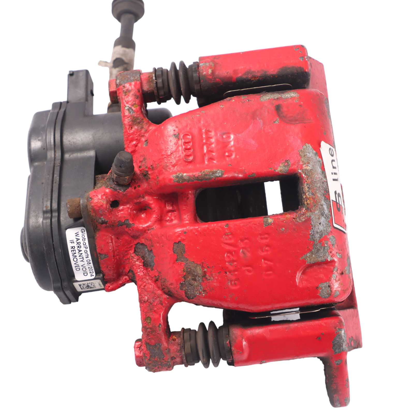 Audi A5 8T Bremssattel hinten links Radbremse Einheit Rot 8K0615403E