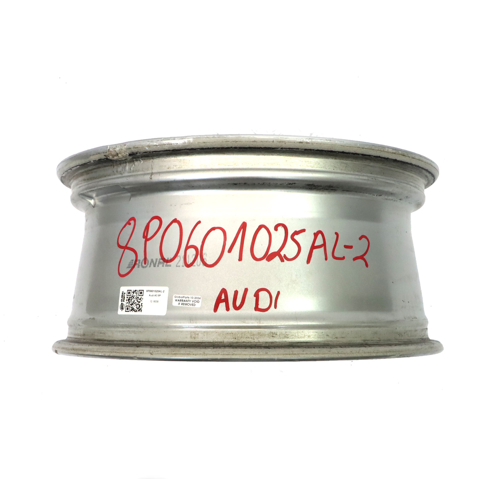 Audi A3 8P Silberne Leicht Metall Felge 17" 7,5J ET:56 8P0601025AL