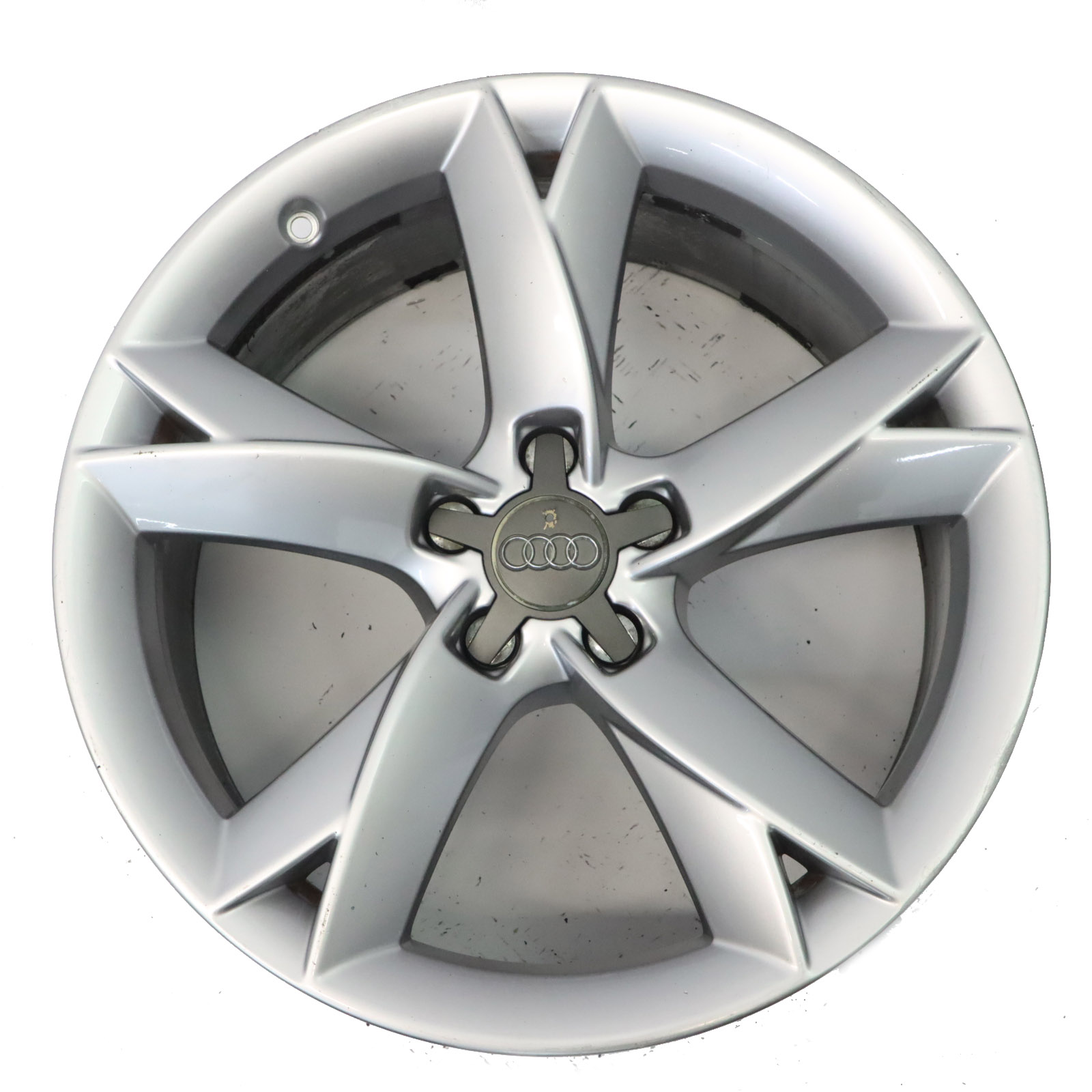 Audi A5 8T Silberne Leichtmetallfelge 19" 8.5J ET:32 Sternspeiche 8T0601025F