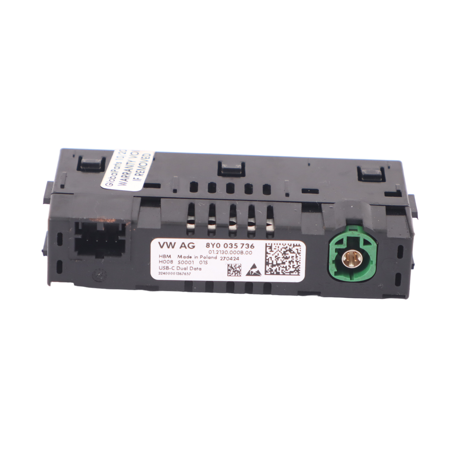 Audi Q2 GA USB Port Type-C Socket Plug Input Connection 8Y0035736