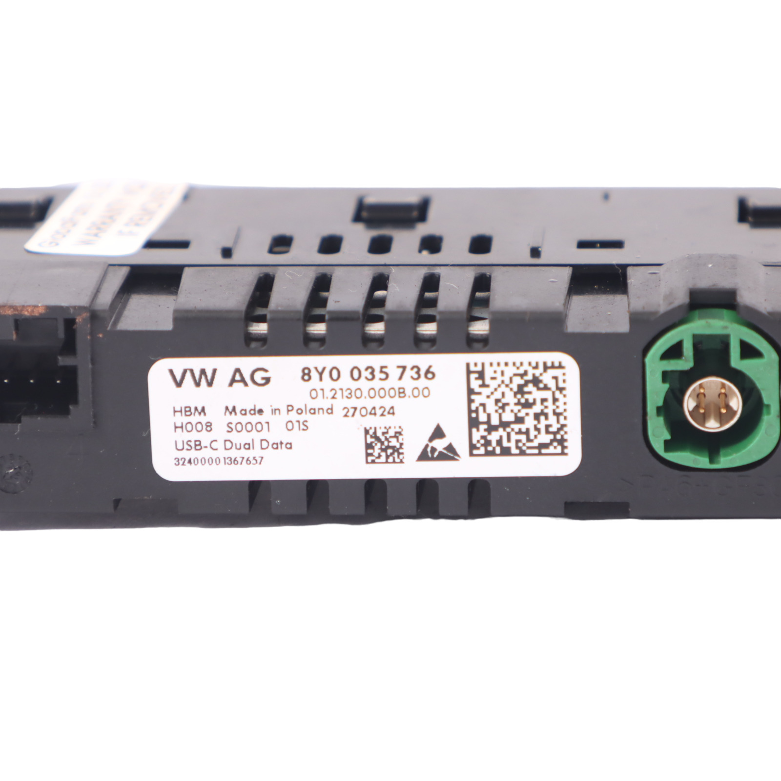 Audi Q2 GA USB Port Type-C Socket Plug Input Connection 8Y0035736