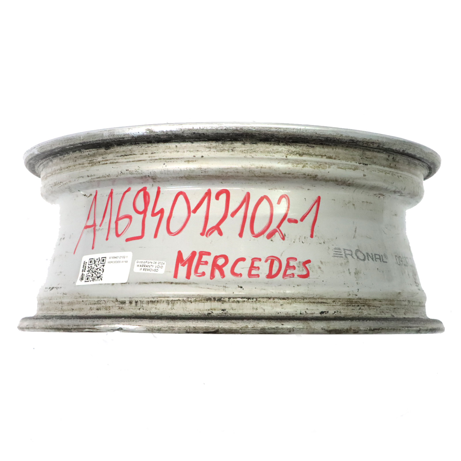 Mercedes W169 Silberne Leichtmetallfelge 16" 6J ET:46 A1694012102