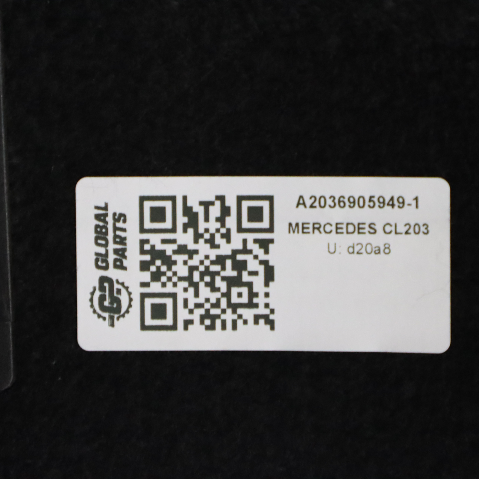 Mercedes CL203 Hintere Hutablage Kofferraumabdeckung Blende Schwarz A2036905949