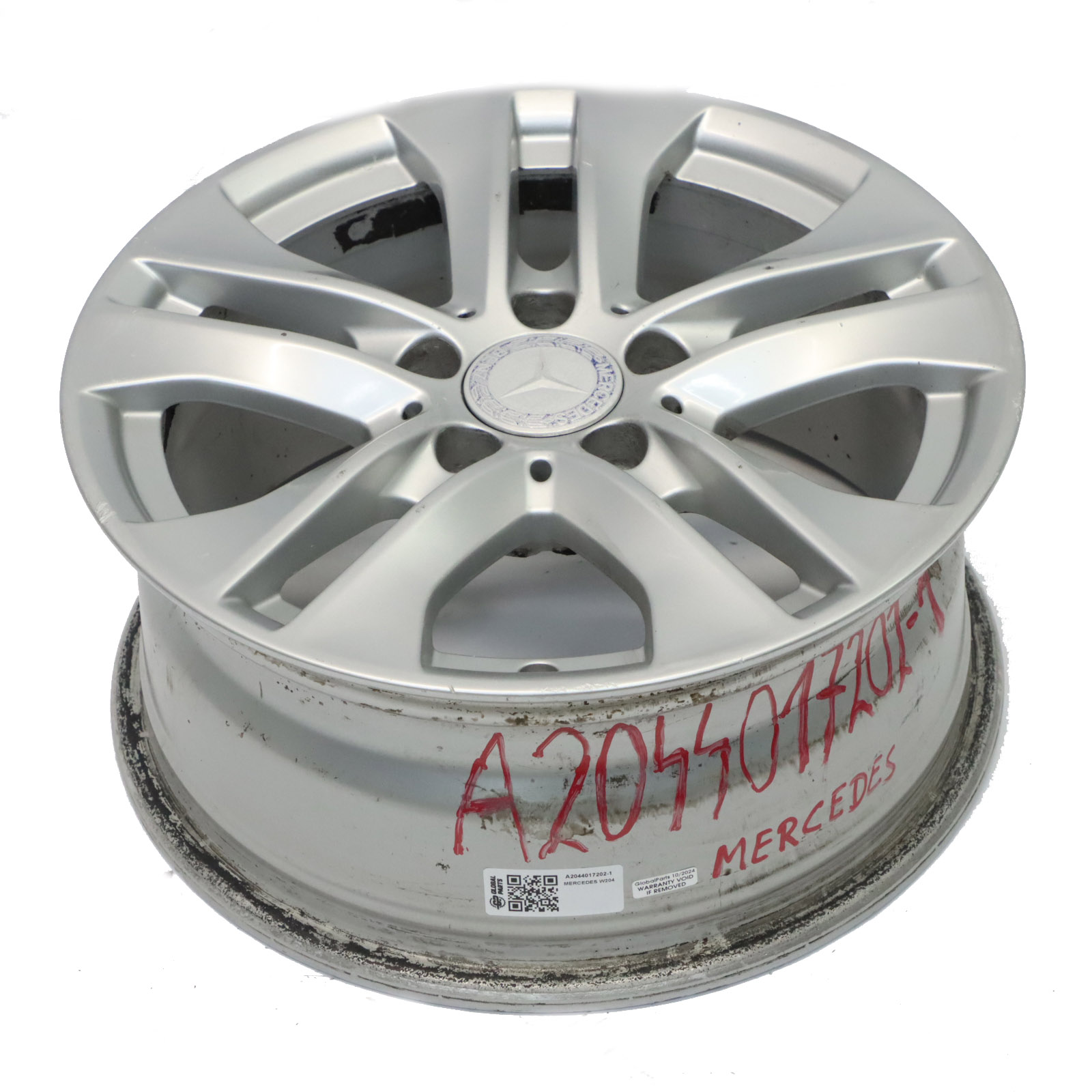 Mercedes W204 Leicht metall felge 16" ET:43 7J 5 Doppelspeiche A2044017202