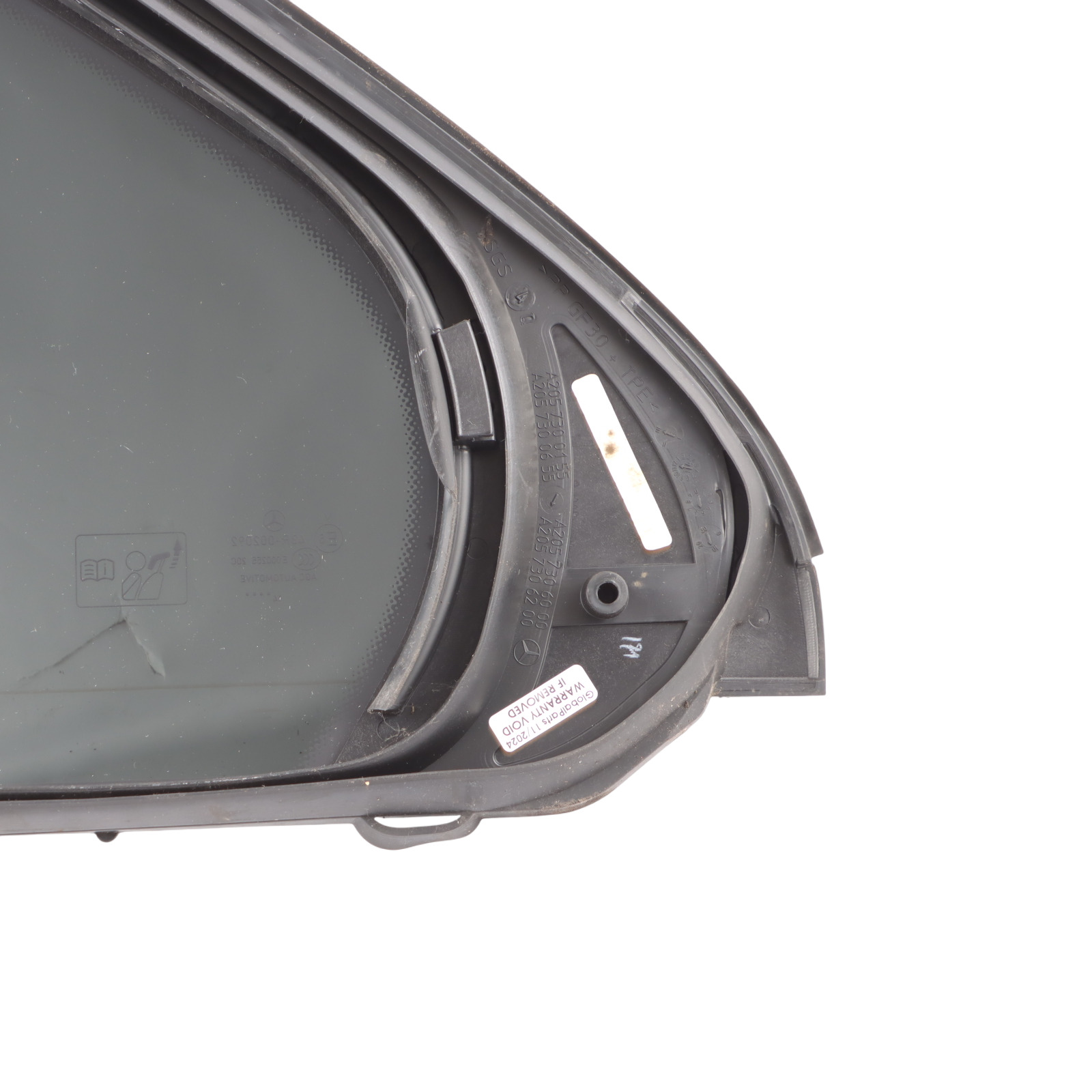 Mercedes W205 Window Glass Rear Right Door O/S Tinted Glazing AS3 A2057306200