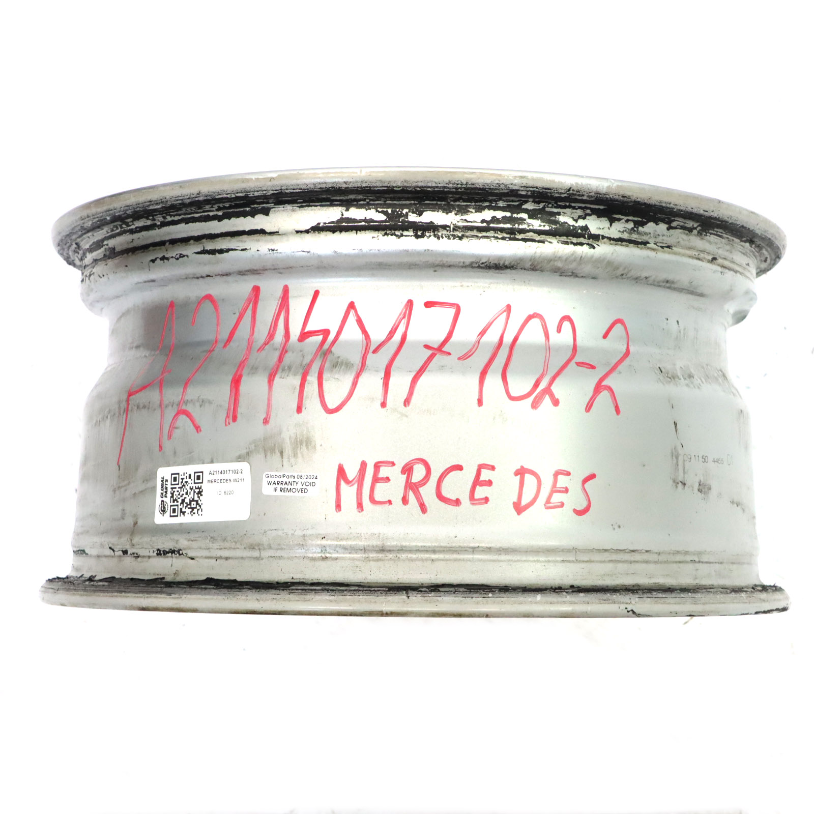 Mercedes W211 Silber Felge 16" 5 Doppel Speiche ET:42 7,5J A2114017102