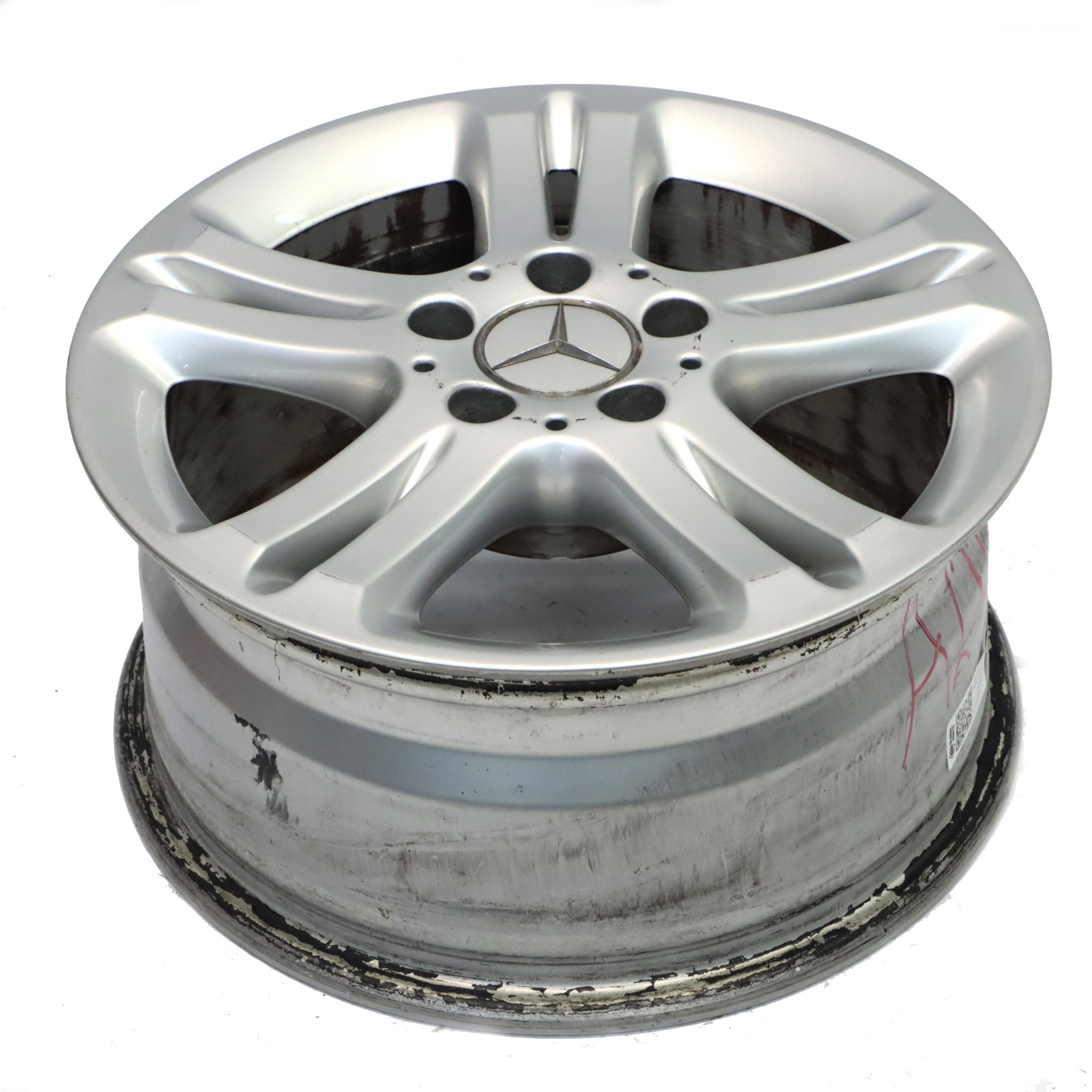 Mercedes W211 Silber Felge 16" 5 Doppel Speiche ET:42 7,5J A2114017102