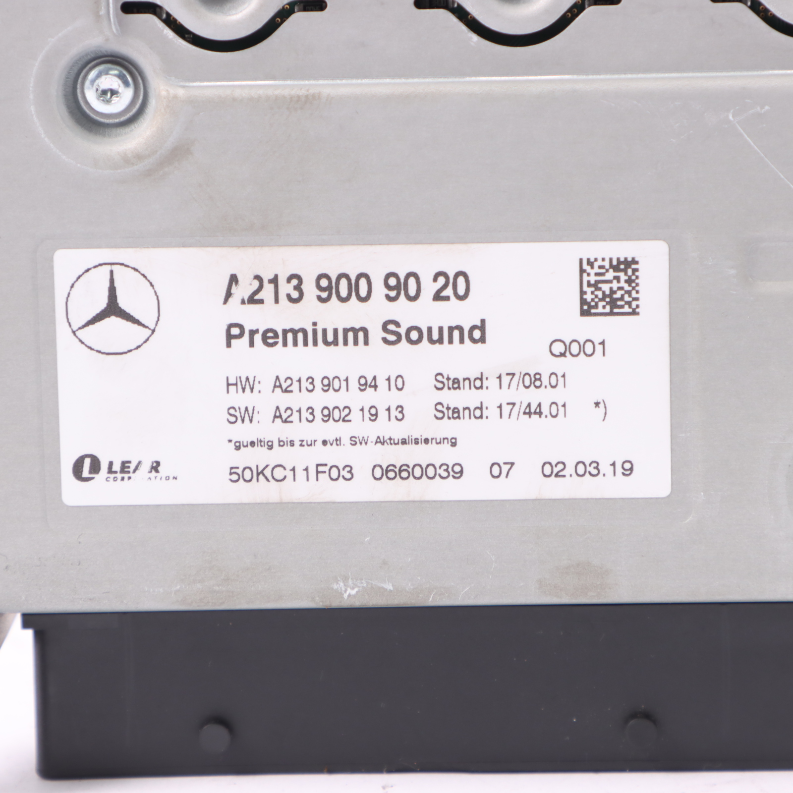 Mercedes A238 Control Unit Module Amplifier Premium Sound A2139009020