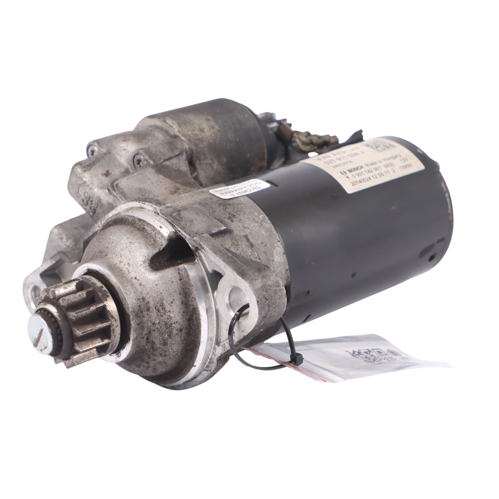 Audi A1 8X 1.2 TFSI CBZA Petrol Engine Starter Motor 02T911024JX