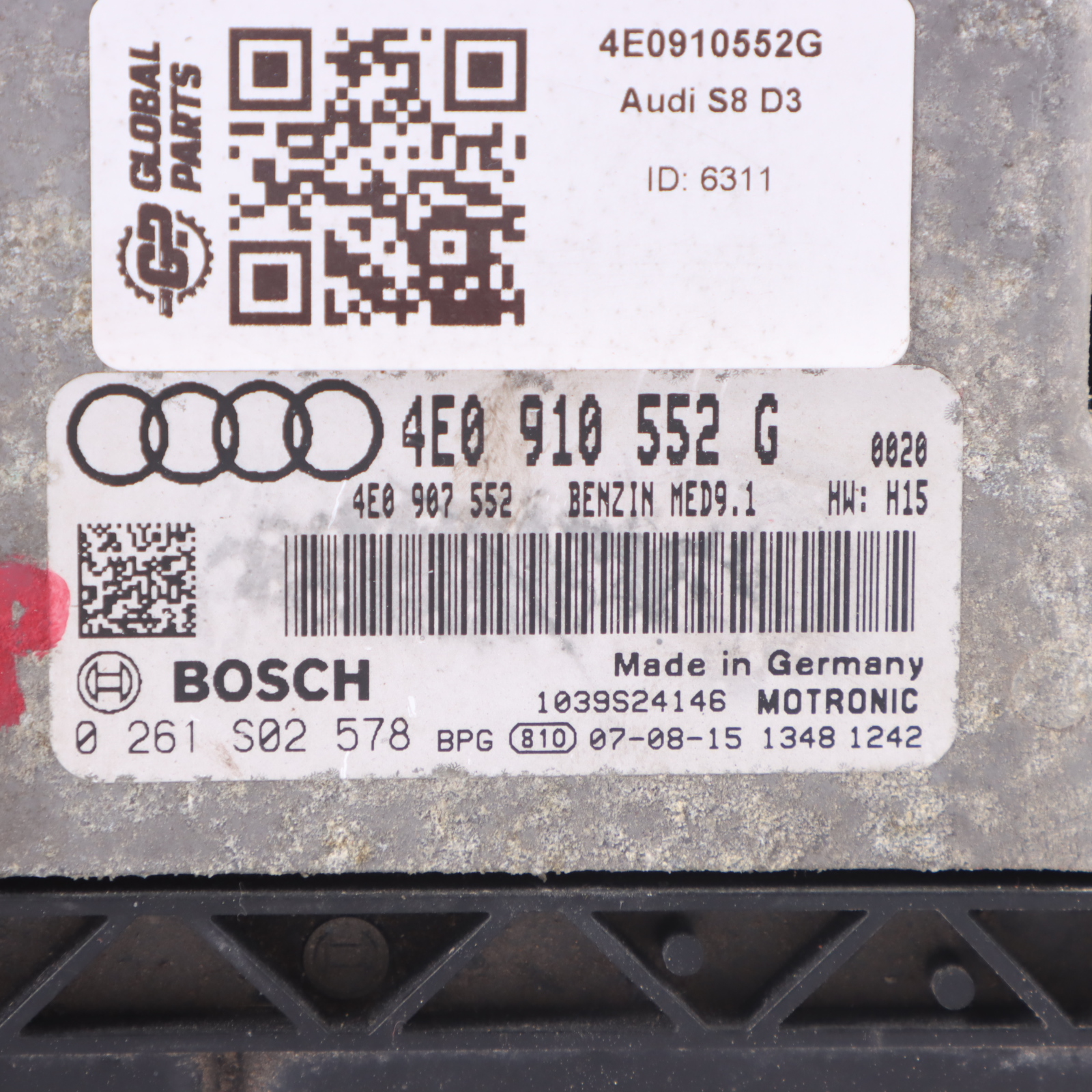 Audi S8 D3 5.2 FSI 450HP BSM Quattro Motoreinheit ECU 03L906018AB Automatik