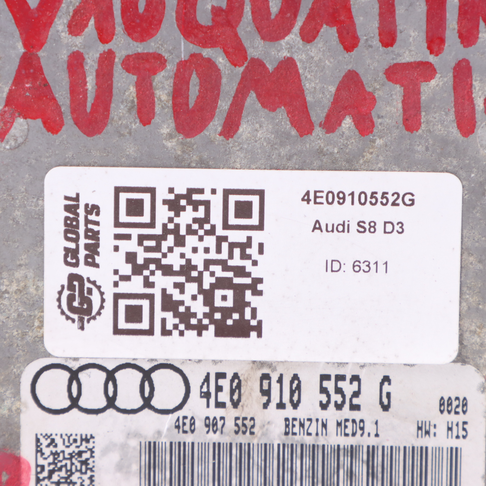 Audi S8 D3 5.2 FSI 450HP BSM Quattro Motoreinheit ECU 03L906018AB Automatik