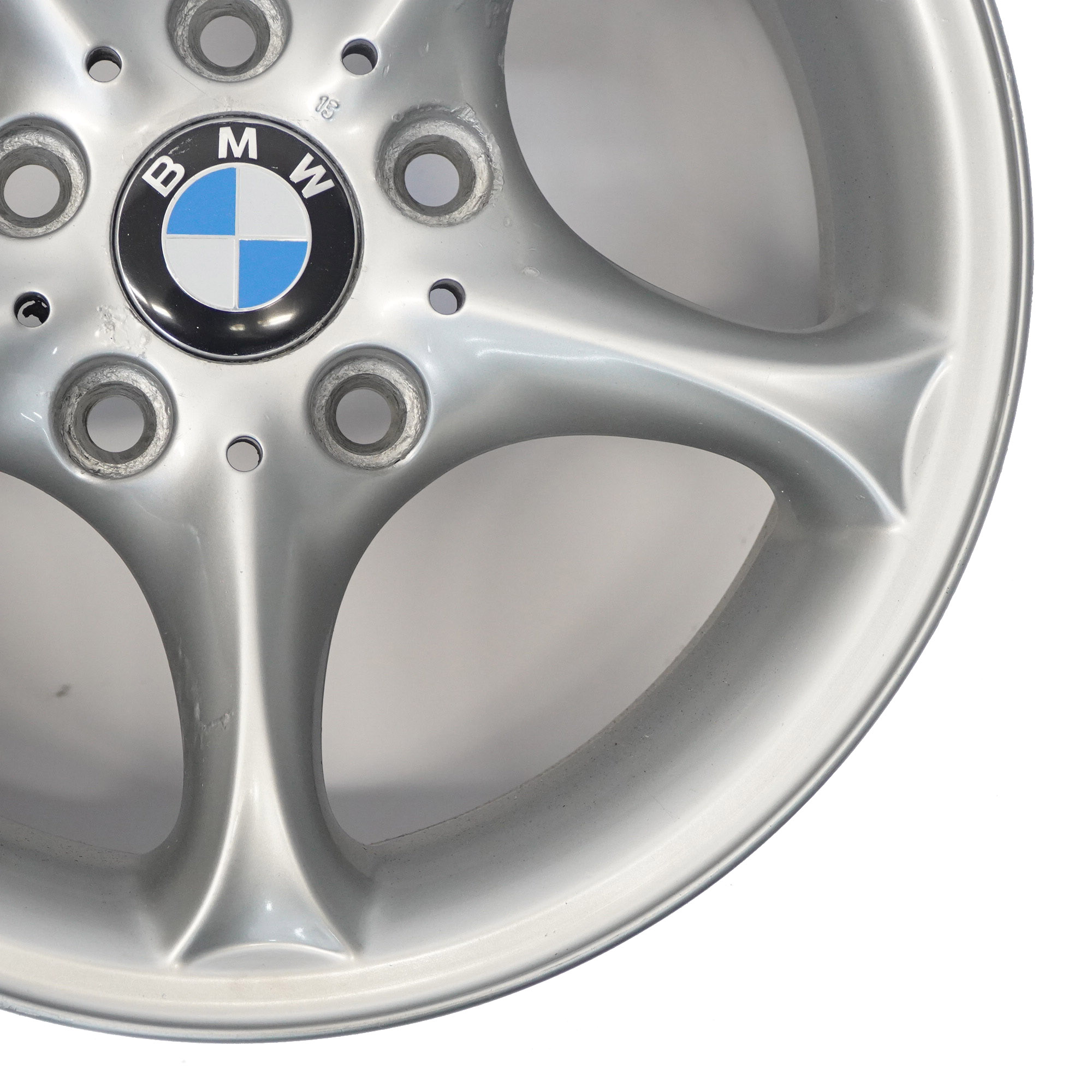 BMW Z4 E85 Silberne Leichtmetallfelge Alufelge 16" 7J ET:47 Sternspeiche 6758187