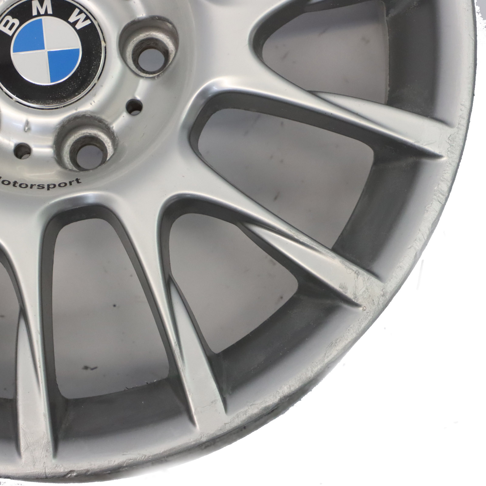 Silberne Leichtmetallfelge BMW E90 E91 E92 E93 vorne 216 18" 8J ET34 6770464