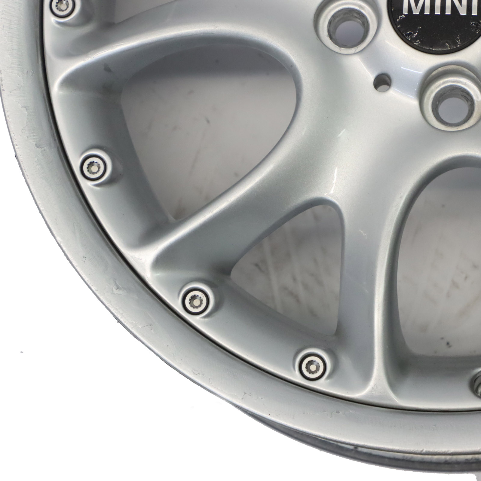 Mini Cooper R50 R53 R53 R56 Silber Felge 7J 17" ET:48 Web Spoke Composite 98