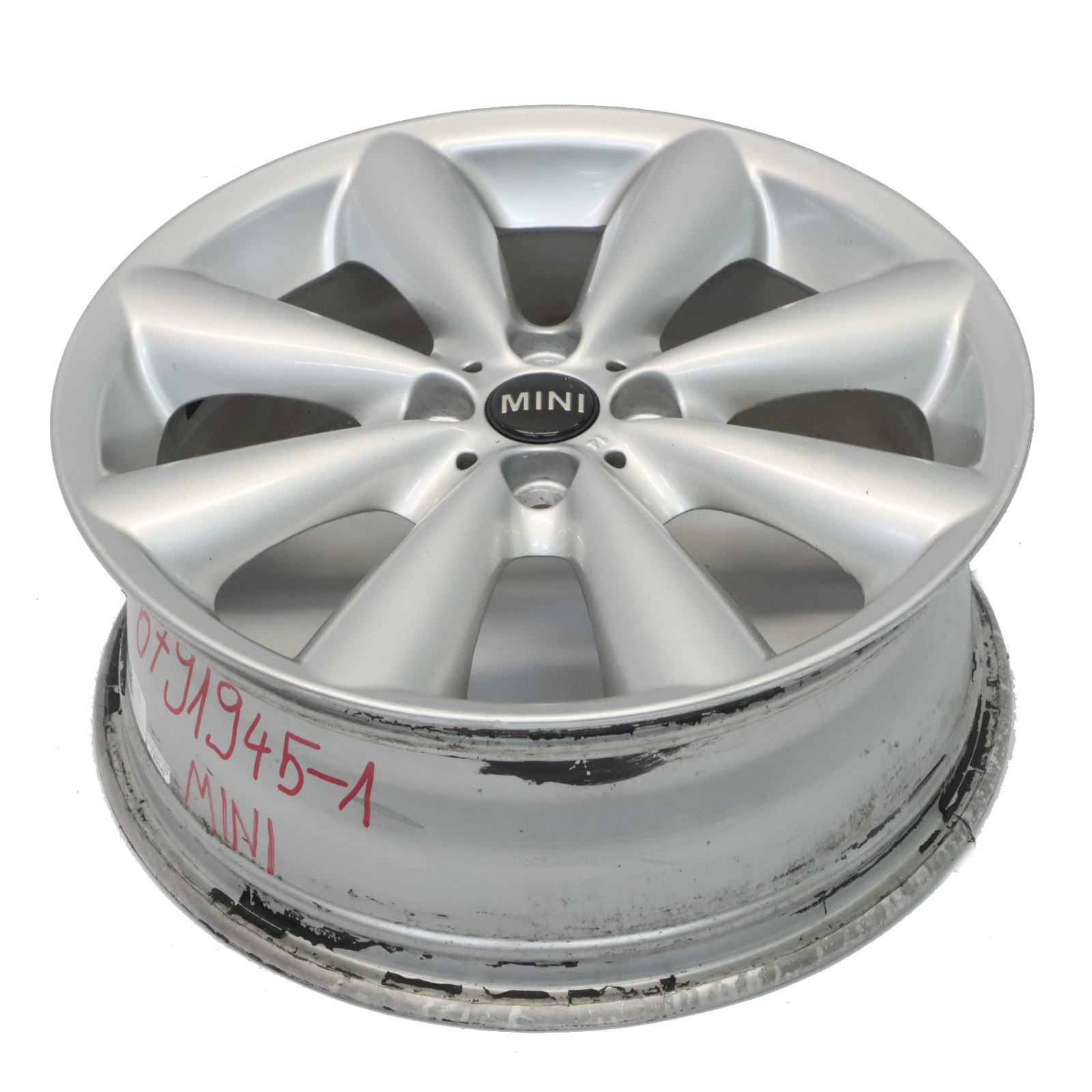 Mini Cooper R55 R56 Silber Alu Felge Alufelge 17" 7J ET:48 Conical Spoke 121