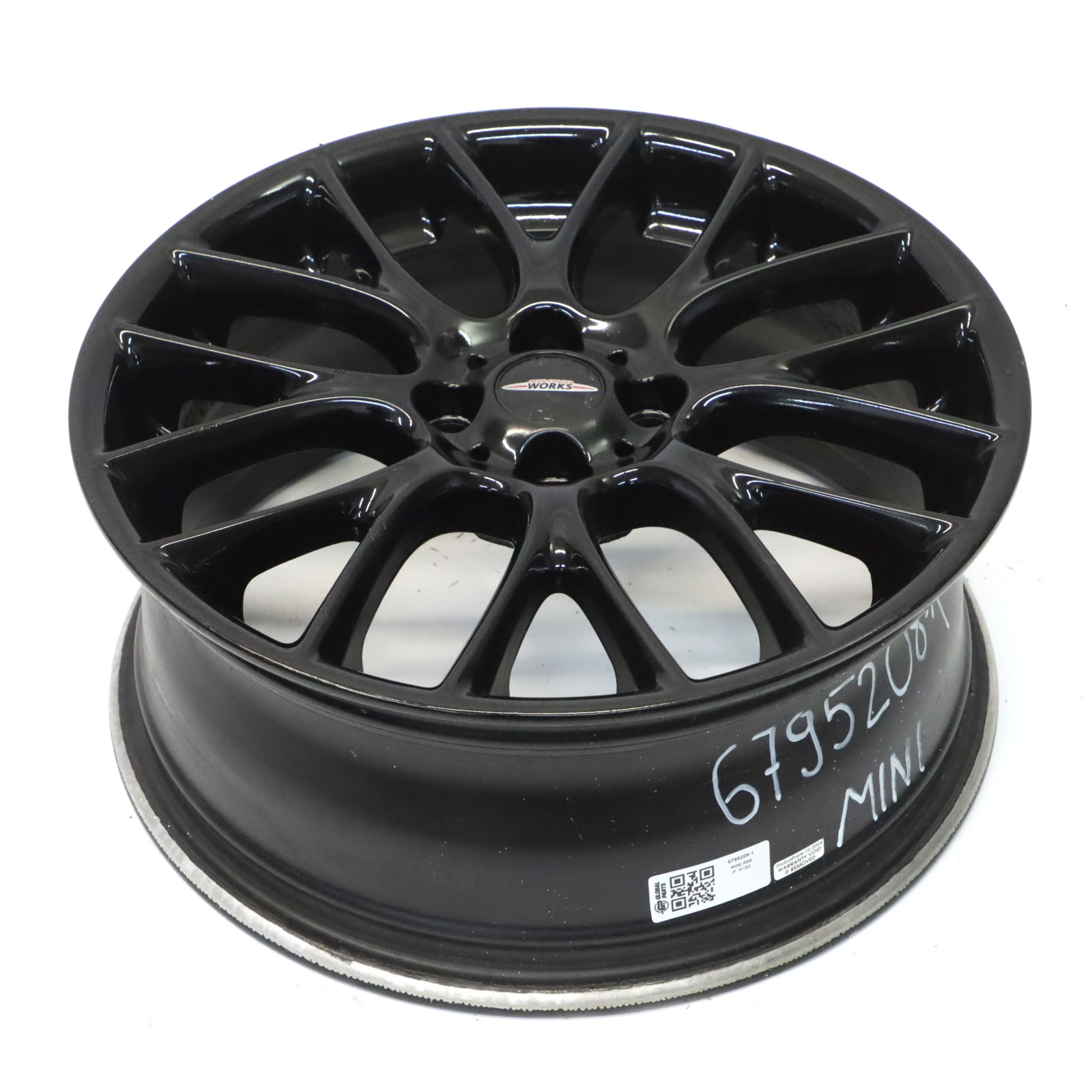 Mini Cooper R55 R56 Noir Jante Alliage 17" 7J ET:48 Cross Spoke Challenge