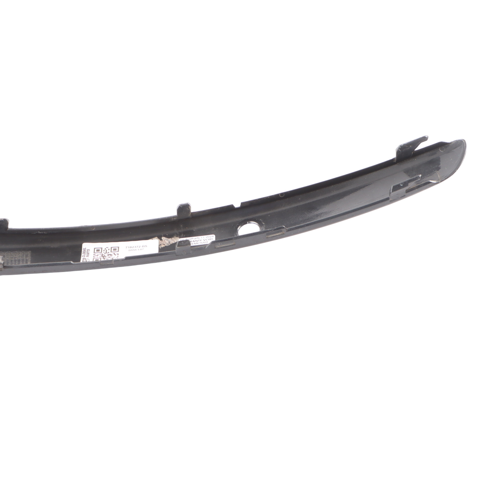  Front Bumper Strip BMW E81 E87N LCI Protective Rubber Right Black Sapphire 475