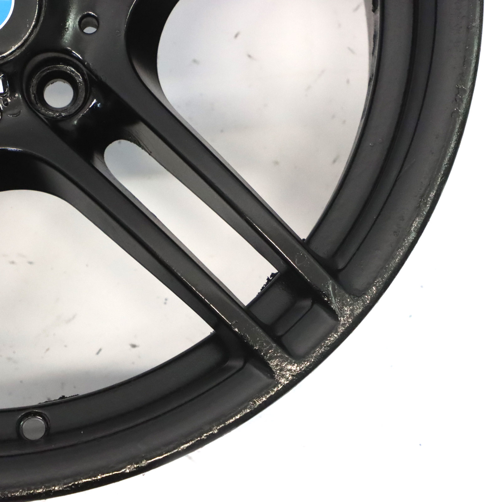 BMW E90 E91 E92 Black Alloy Wheel 19" 9J ET:39 M Double Spoke 313 7844344