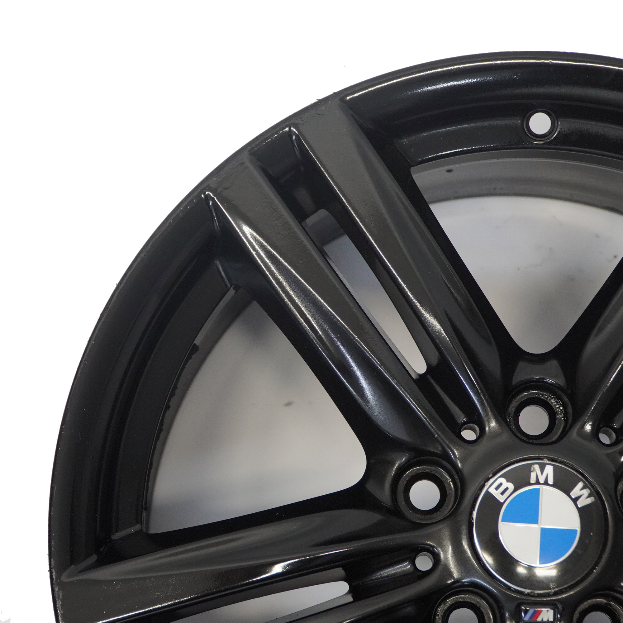 BMW F20 F21 Arriere Noir Alliage 18" ET:52 8J 7845853 M Rayons en etoile 386