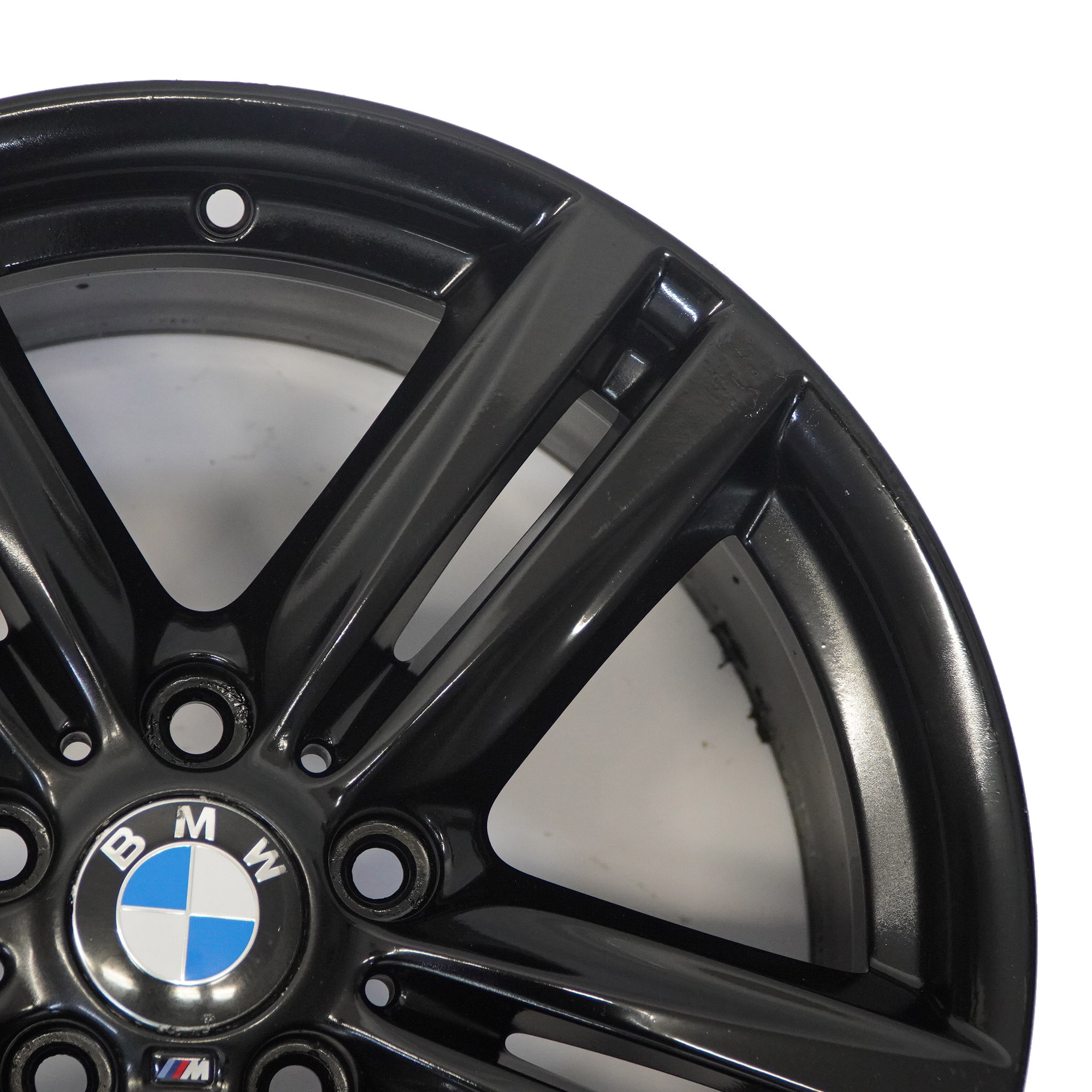 BMW F20 F21 Arriere Noir Alliage 18" ET:52 8J 7845853 M Rayons en etoile 386