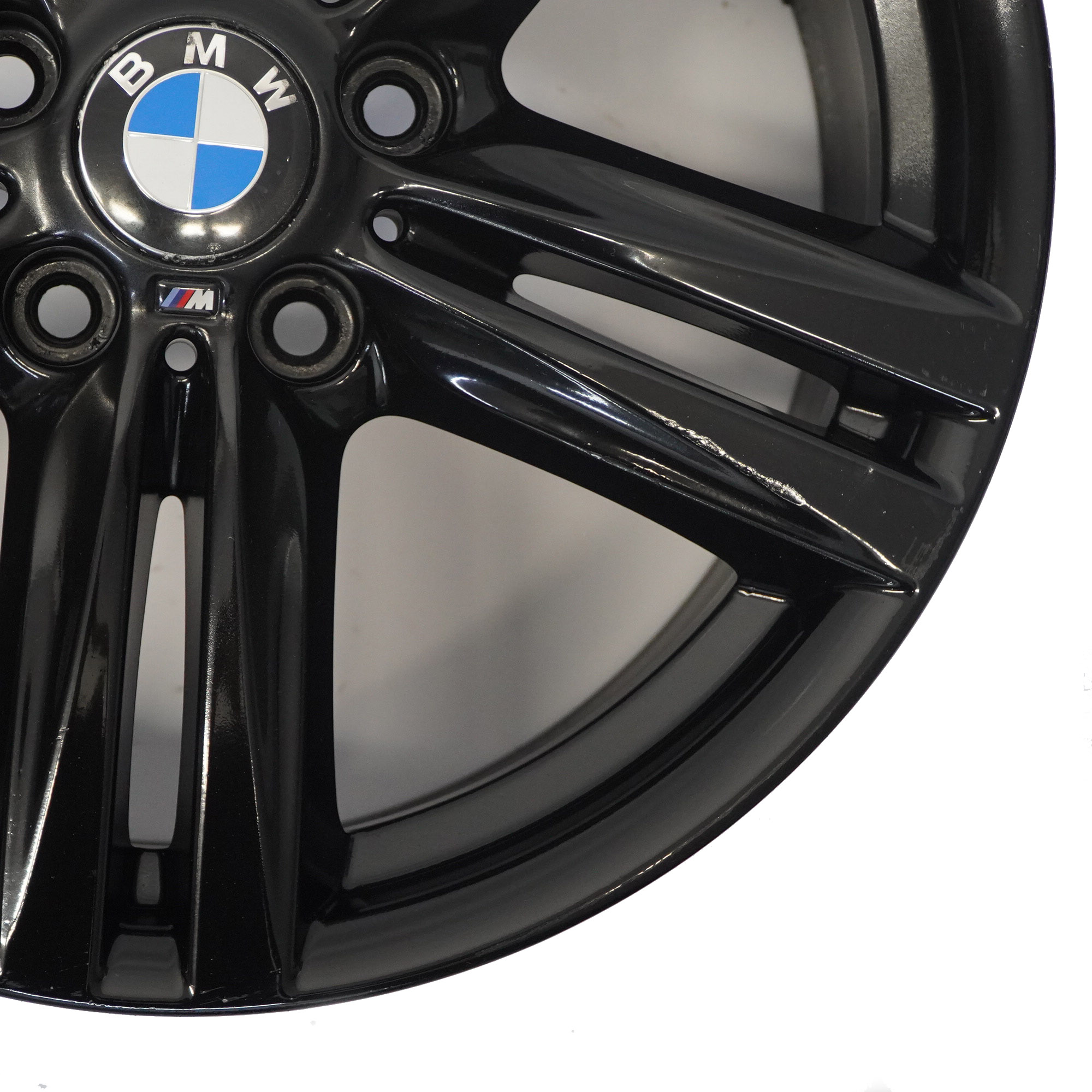 BMW F20 F21 Arriere Noir Alliage 18" ET:52 8J 7845853 M Rayons en etoile 386