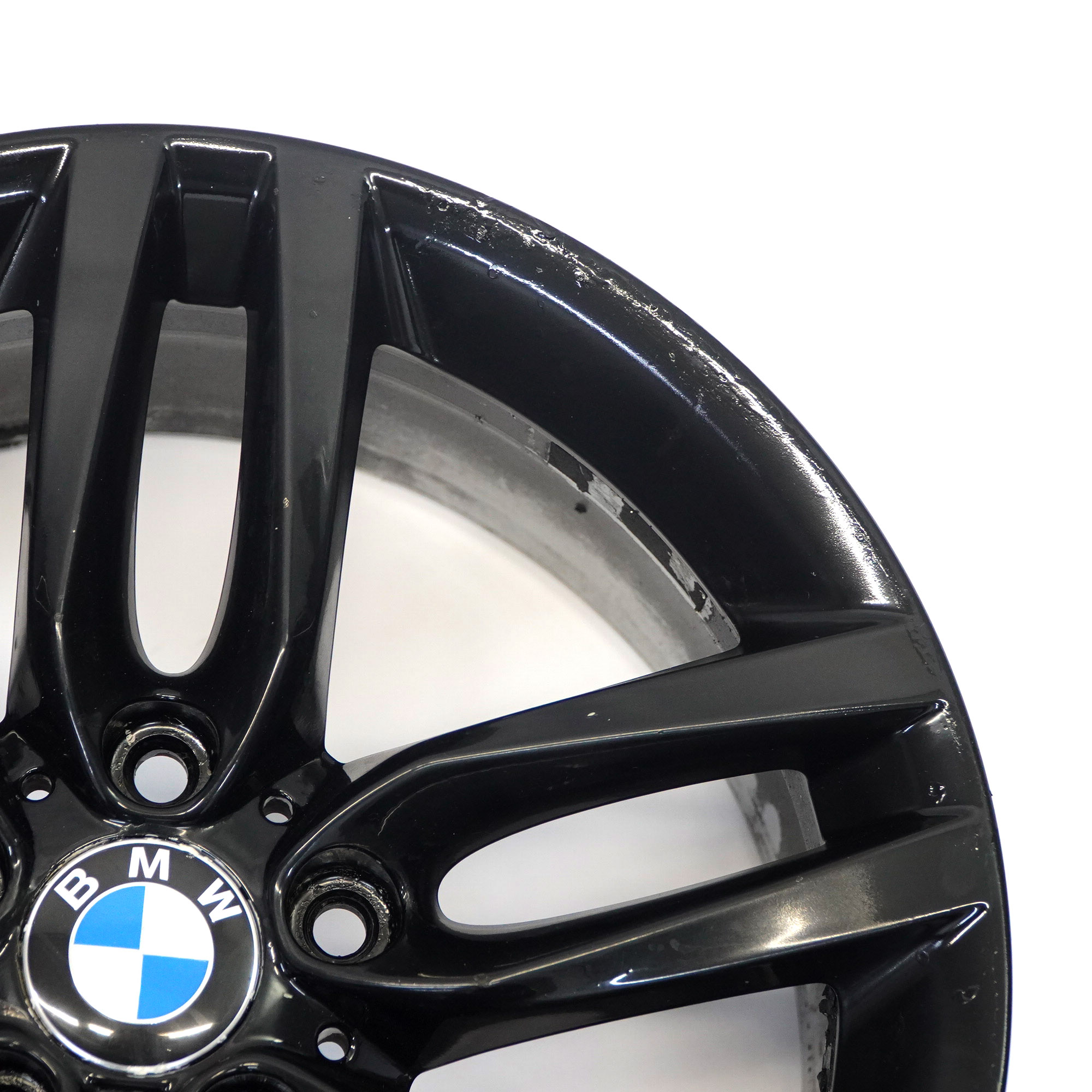 BMW F20 F21 Schwarz Leichtmetallfelge 18" ET:52 8J M Doppelspeiche 461 7846785