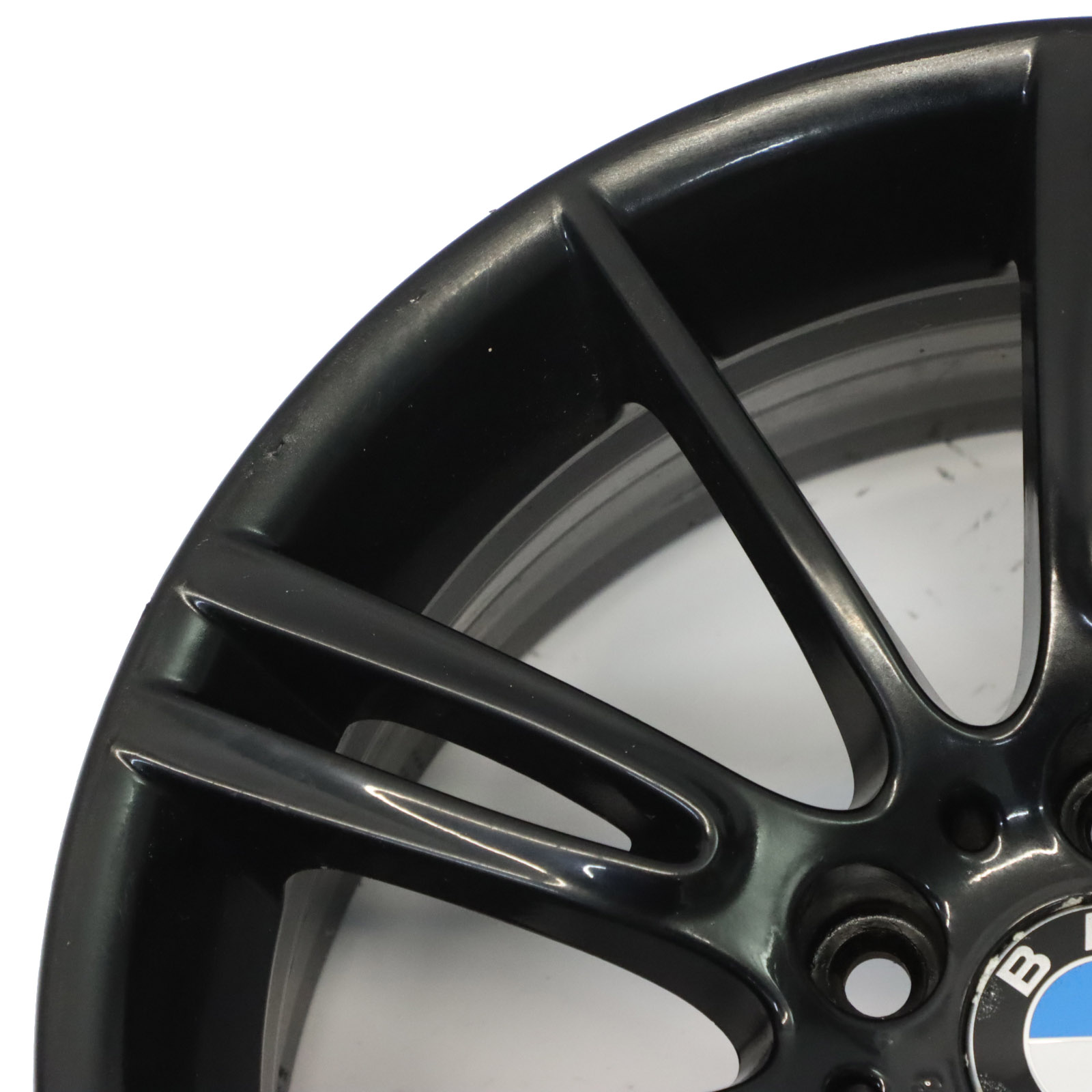 BMW E90 E91 E92 Vorne Alu Felge Alufelge Schwarz 18" 8J ET:34 M Sternspeiche 193