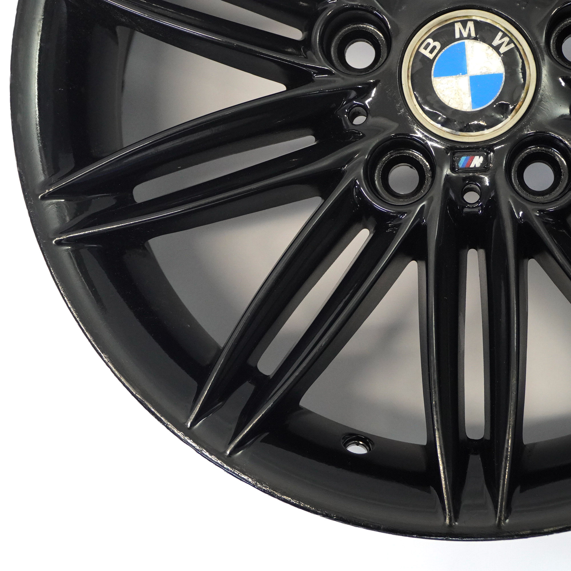 BMW E81 E82 E87 E88 Schwarz Alu felge 17" 7J ET:47 M Doppel Speiche 207