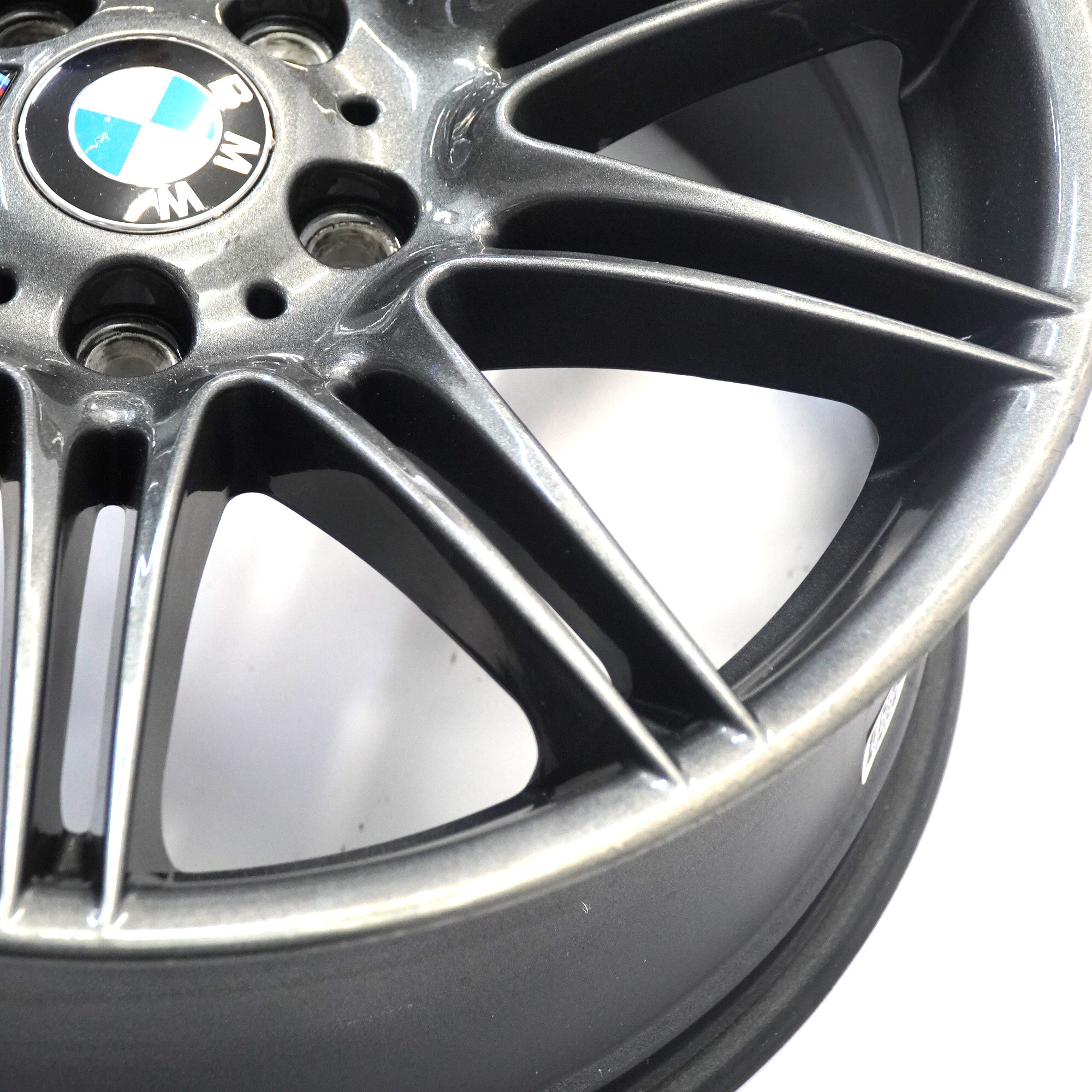 BMW E90 E91 E92 Grey Front Wheel Alloy Rim 19" M Double Spoke 225 8J ET:37