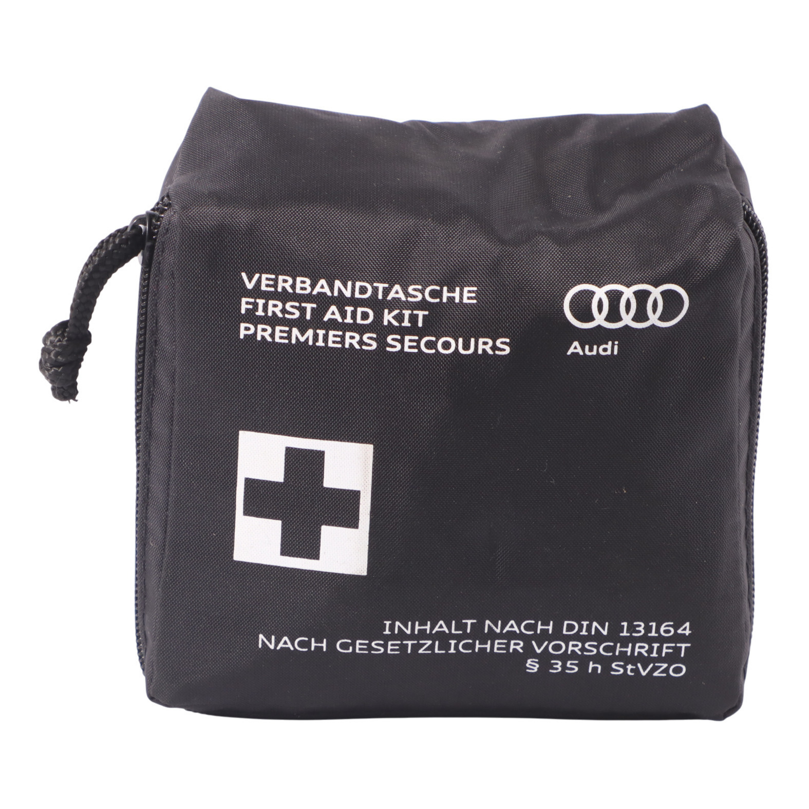 Audi Universal First Aid Emergency Medical Kit Black Pouch 8J7860282B