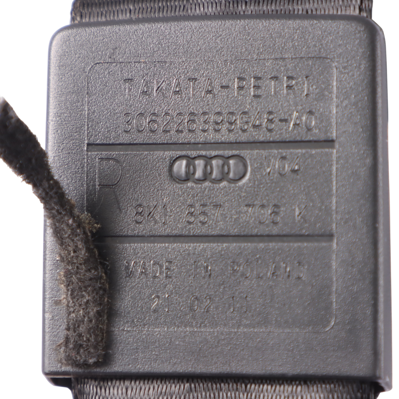 Audi A4 B8 Sicherheitsgurt Vorne Rechts Sicherheitsgurt Schwarz 8K1857706K