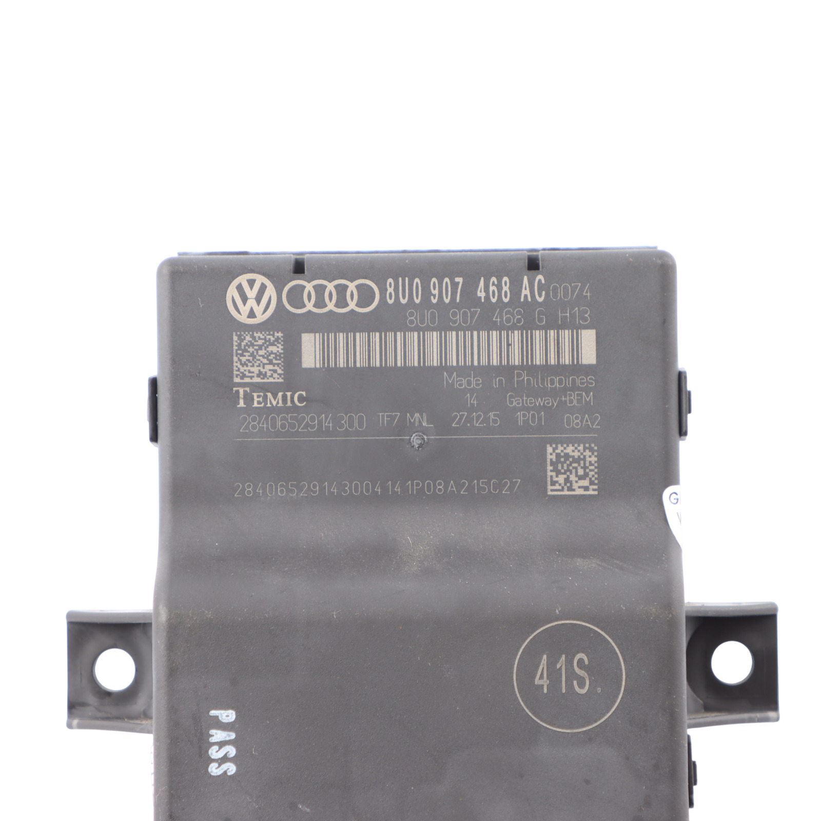 Audi A1 8X Q3 8U Central Gateway Steuergerät Modul Relais ECU 8U0907468AC