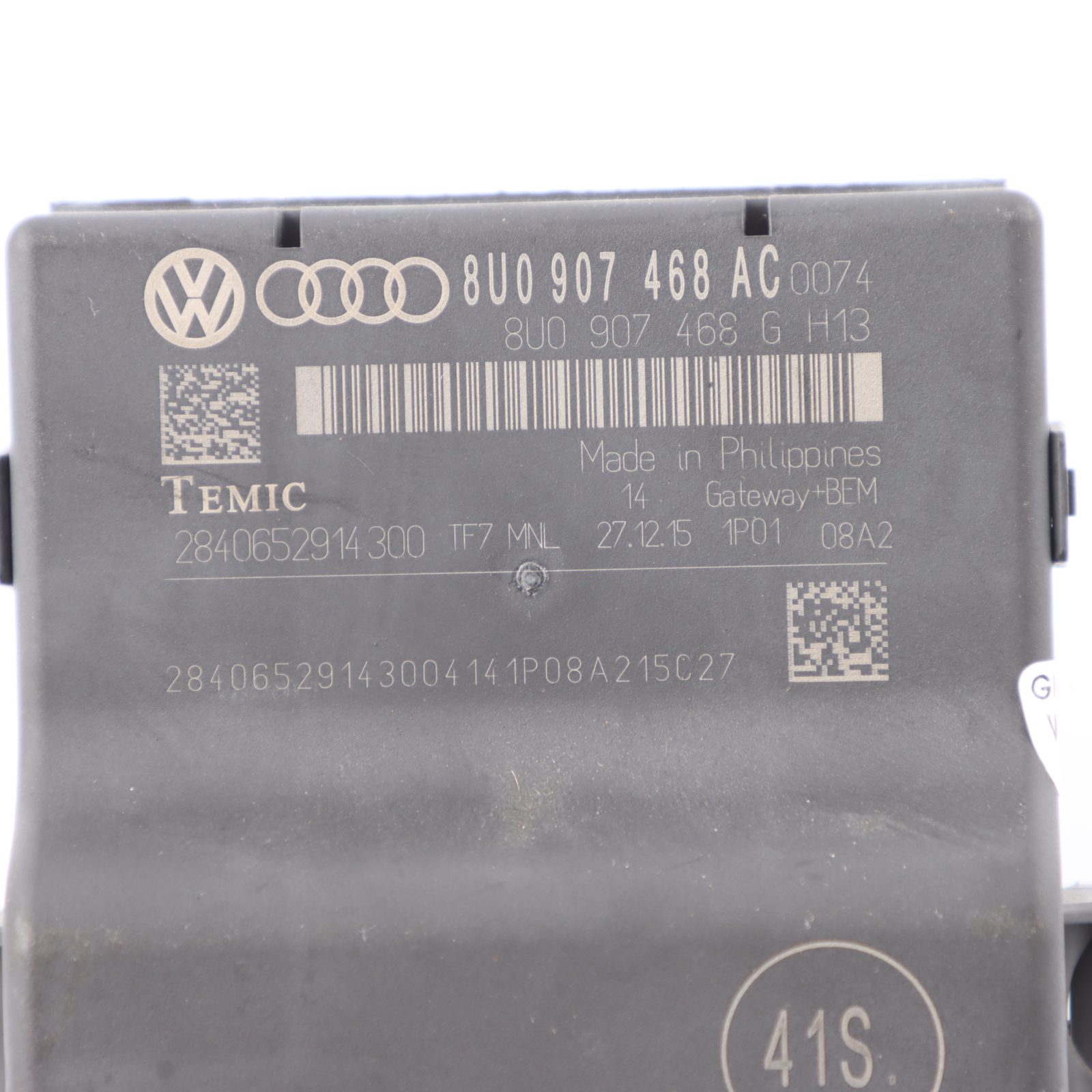 Audi A1 8X Q3 8U Central Gateway Steuergerät Modul Relais ECU 8U0907468AC