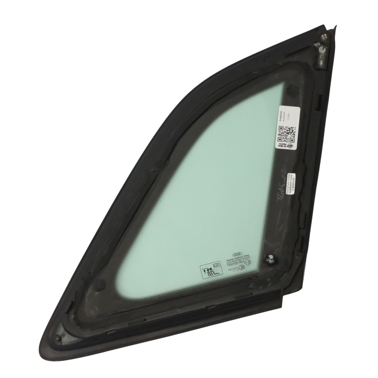 Audi A3 8V Window Glass Rear Door Left N/S Quarter Green AS2 8V4845299