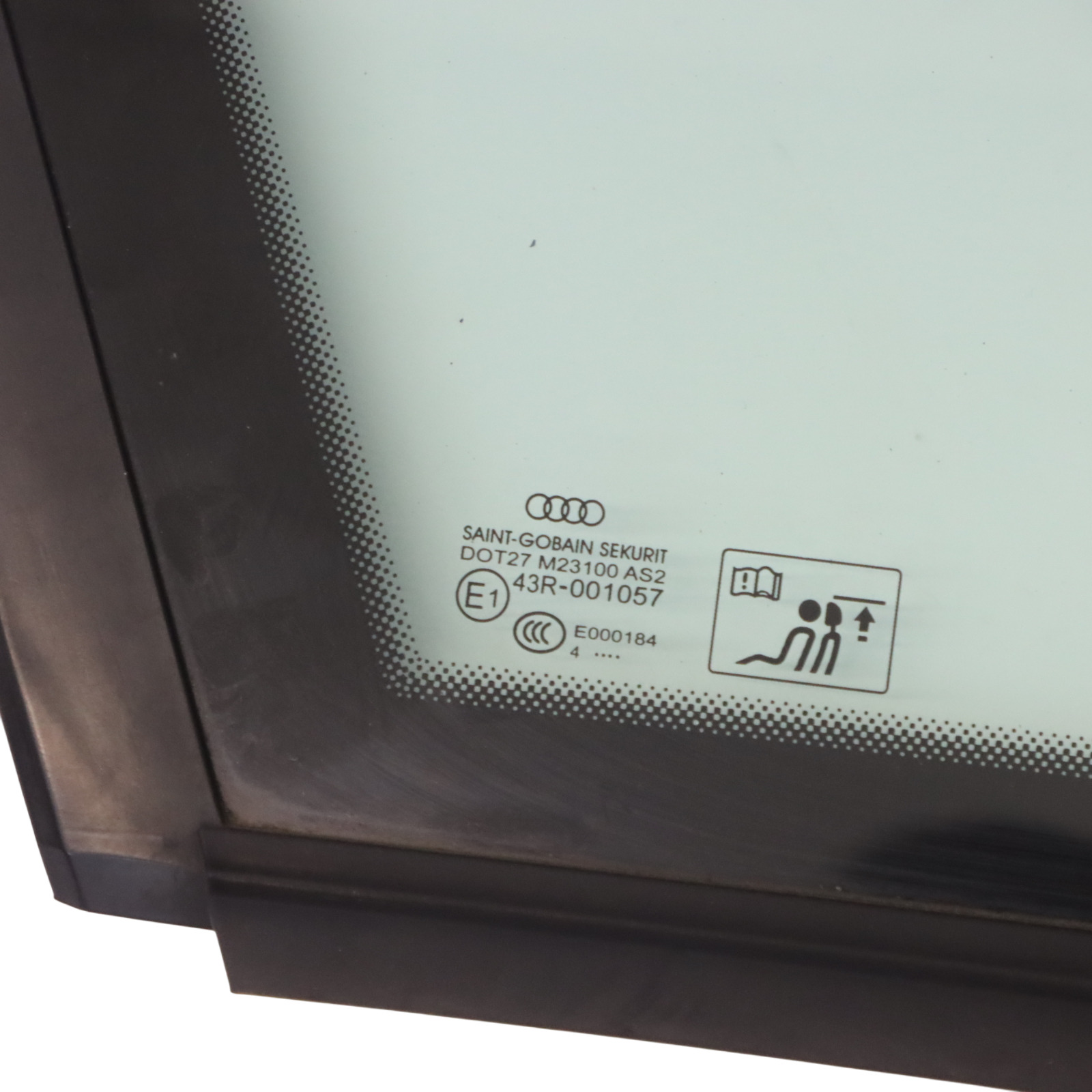 Audi A3 8V Window Glass Rear Door Left N/S Quarter Green AS2 8V4845299